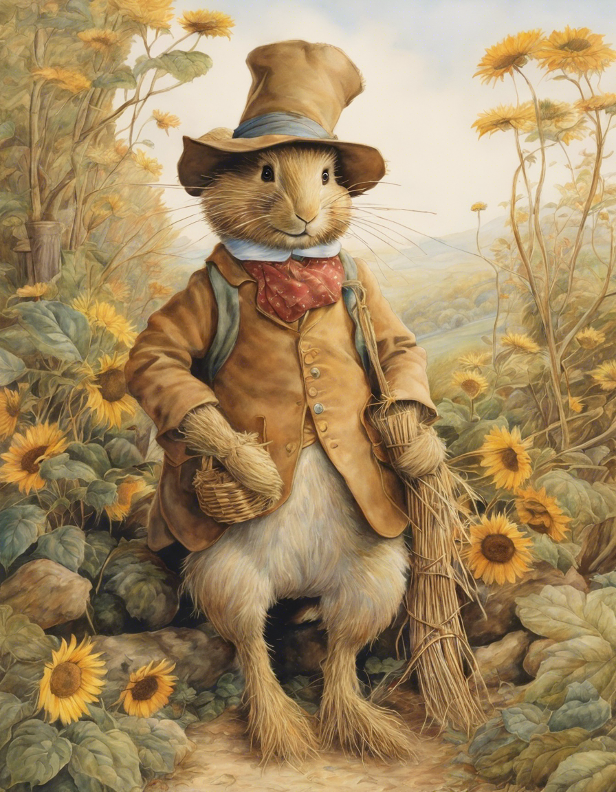 Contes charmants, délicates aquarelles britanniques, Épouvantail - Affiche