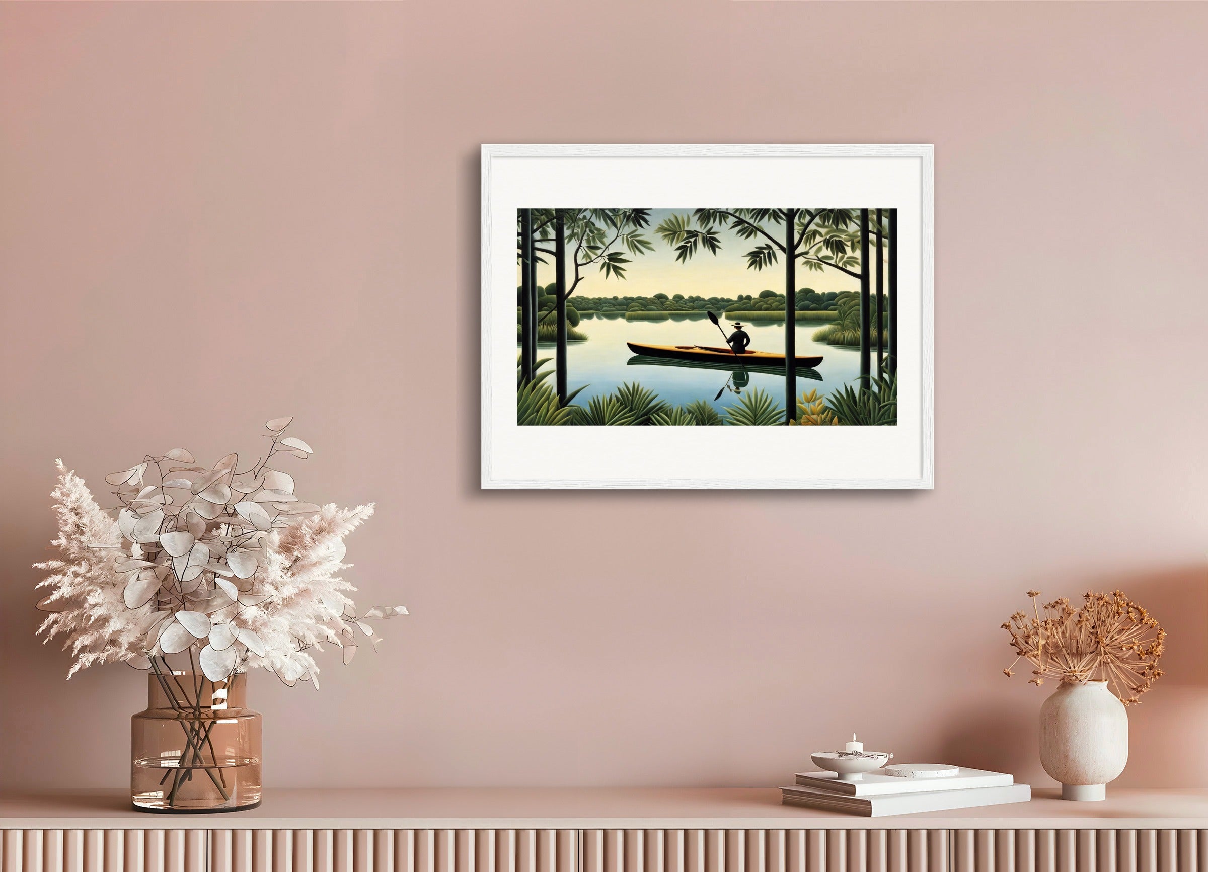 Poster with wood frame: Henri Rousseau,