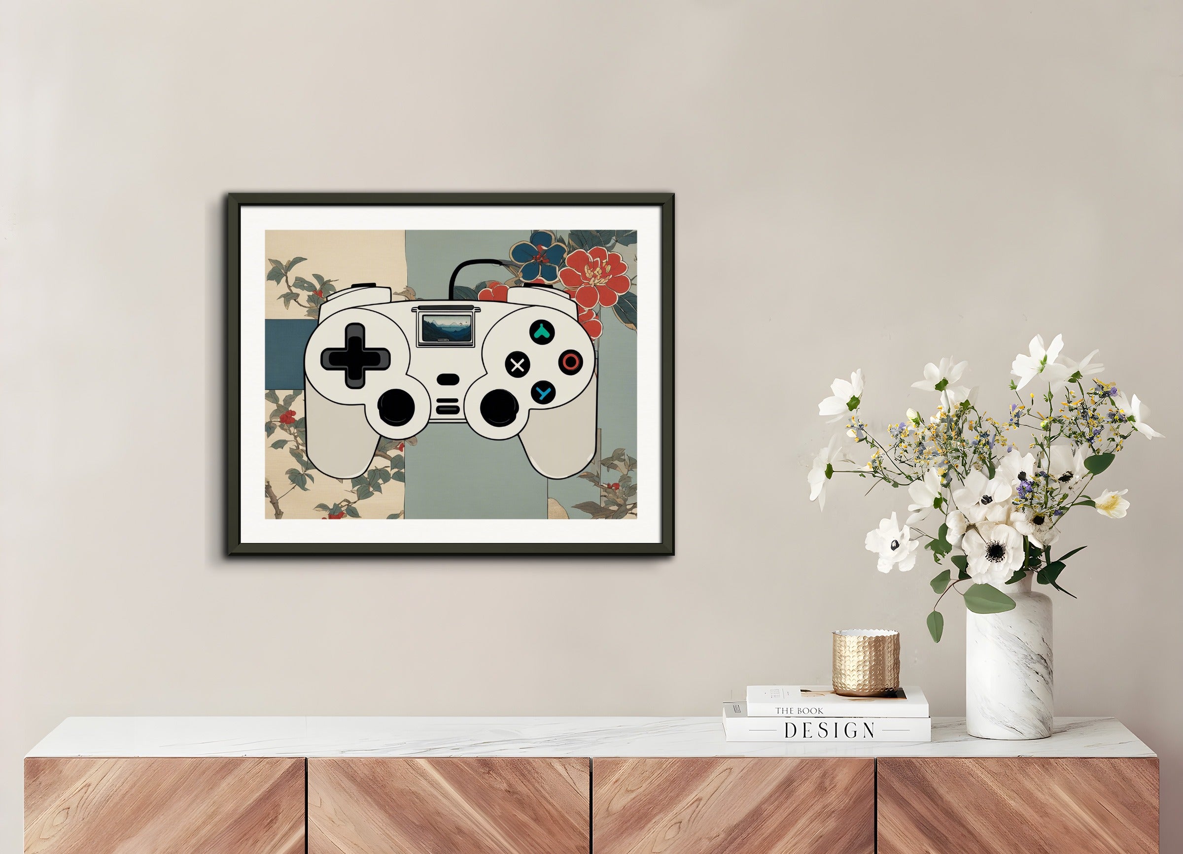 Poster with metal frame: Hiroshige,