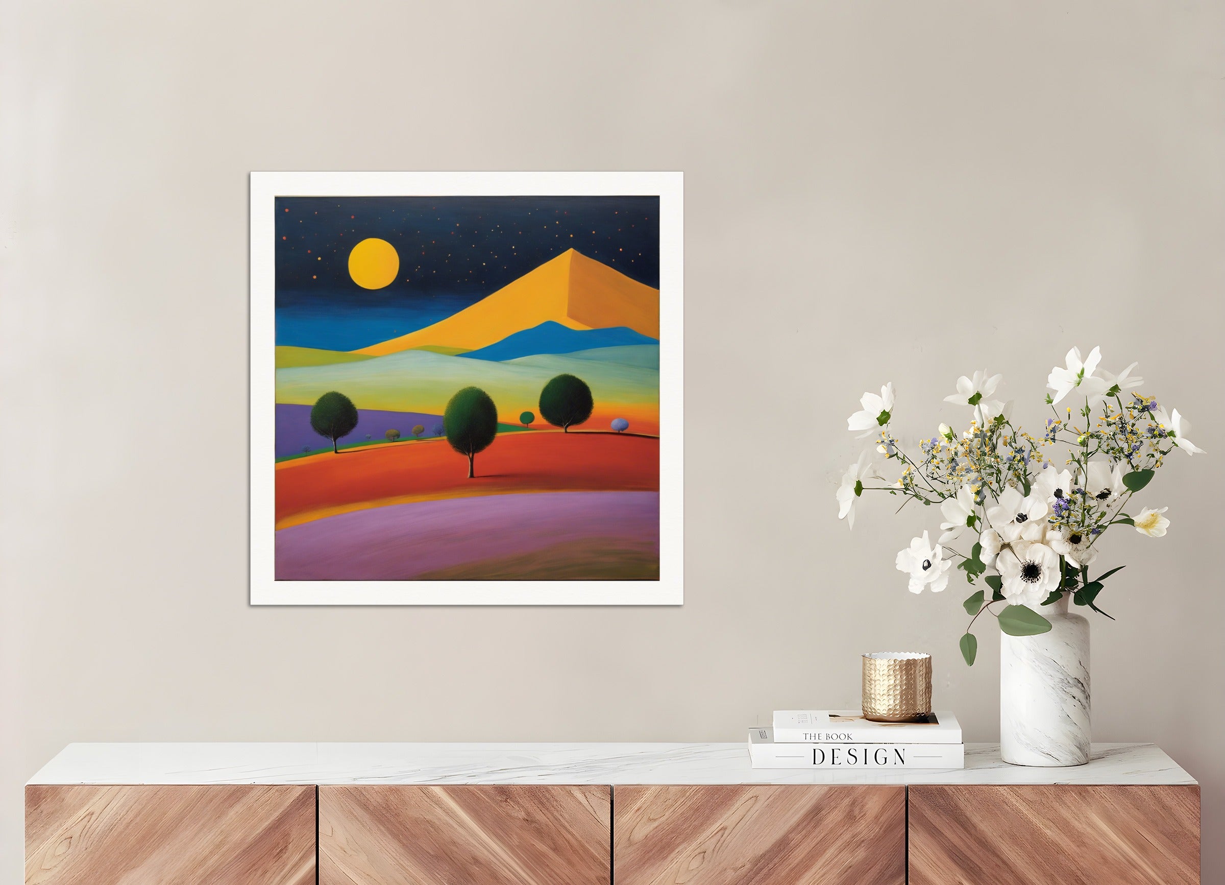 Poster: Scottish painting of abstract expressionism,