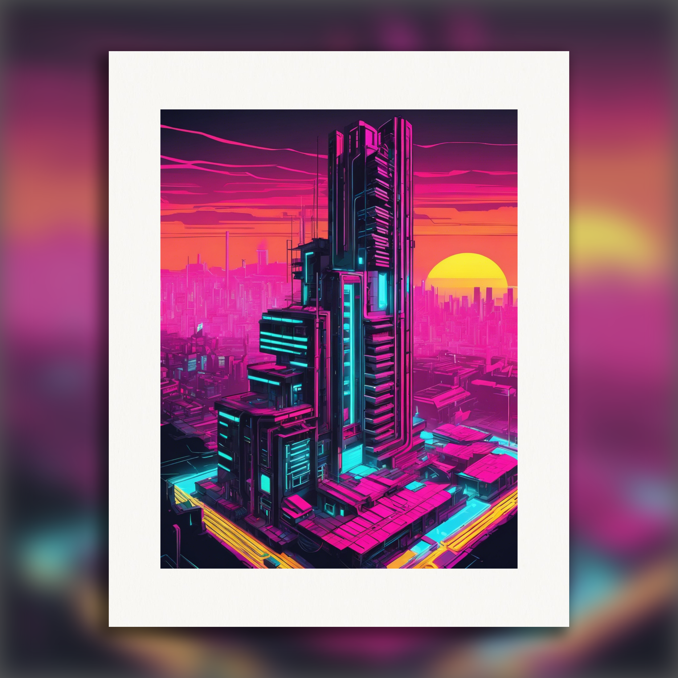 Neon punk, Starlight city - Affiche