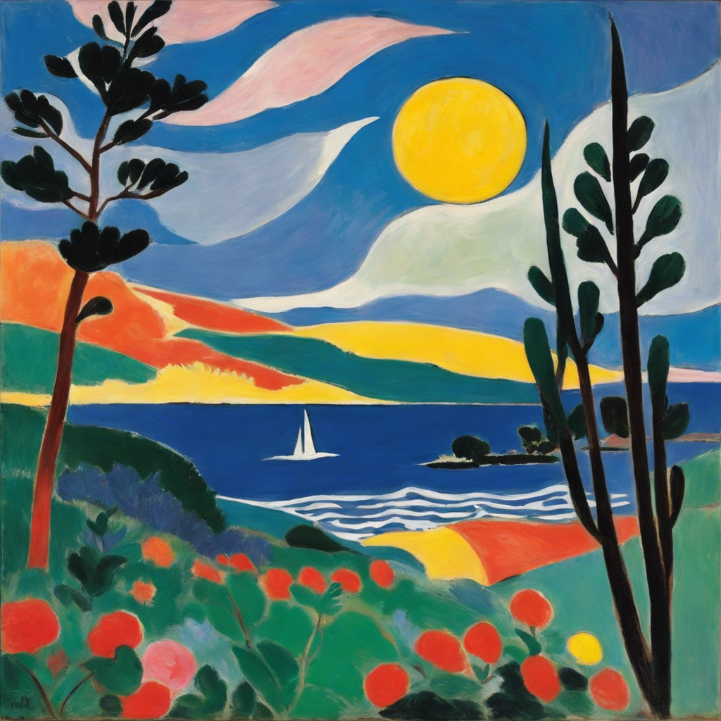 Formes expressives et abstraites, sensibilité décorative, Lune - Affiche