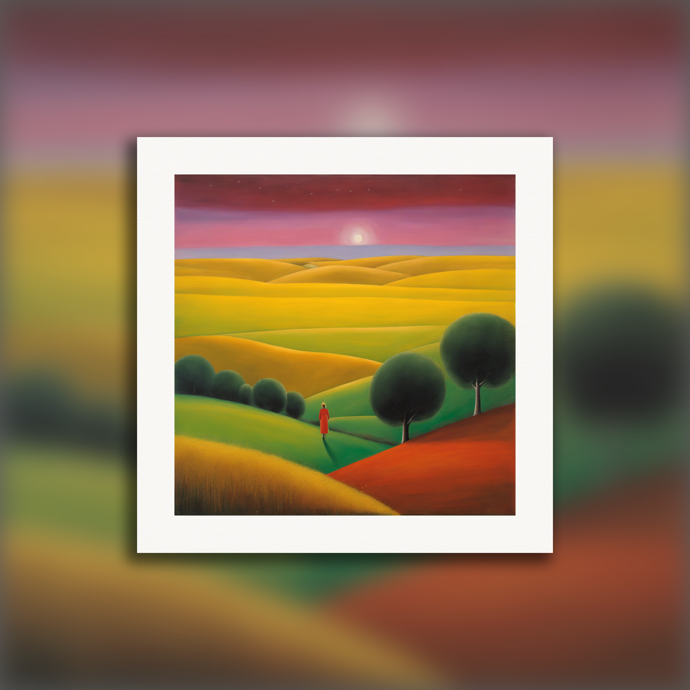 Expressionnisme abstrait, promenade  - Affiche