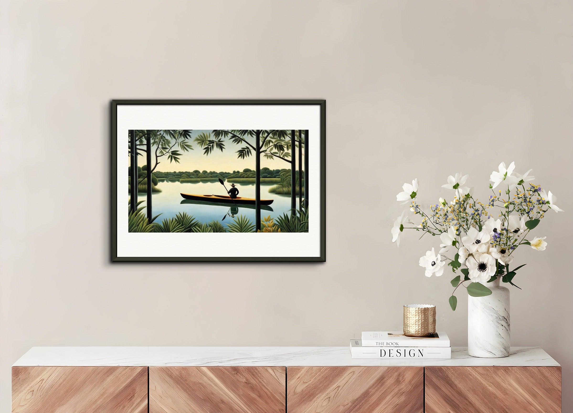 Poster with metal frame: Henri Rousseau,