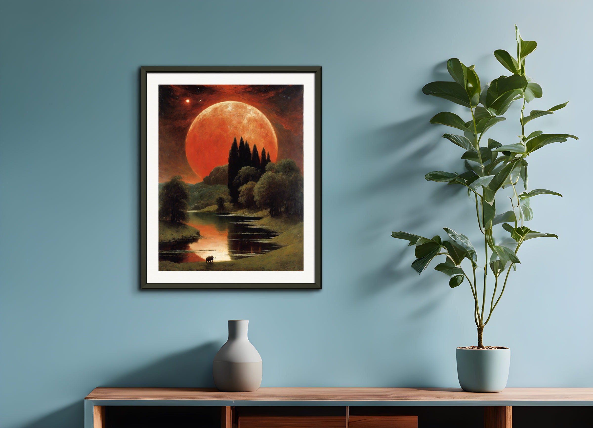 Poster with metal frame: Arnold Böcklin,