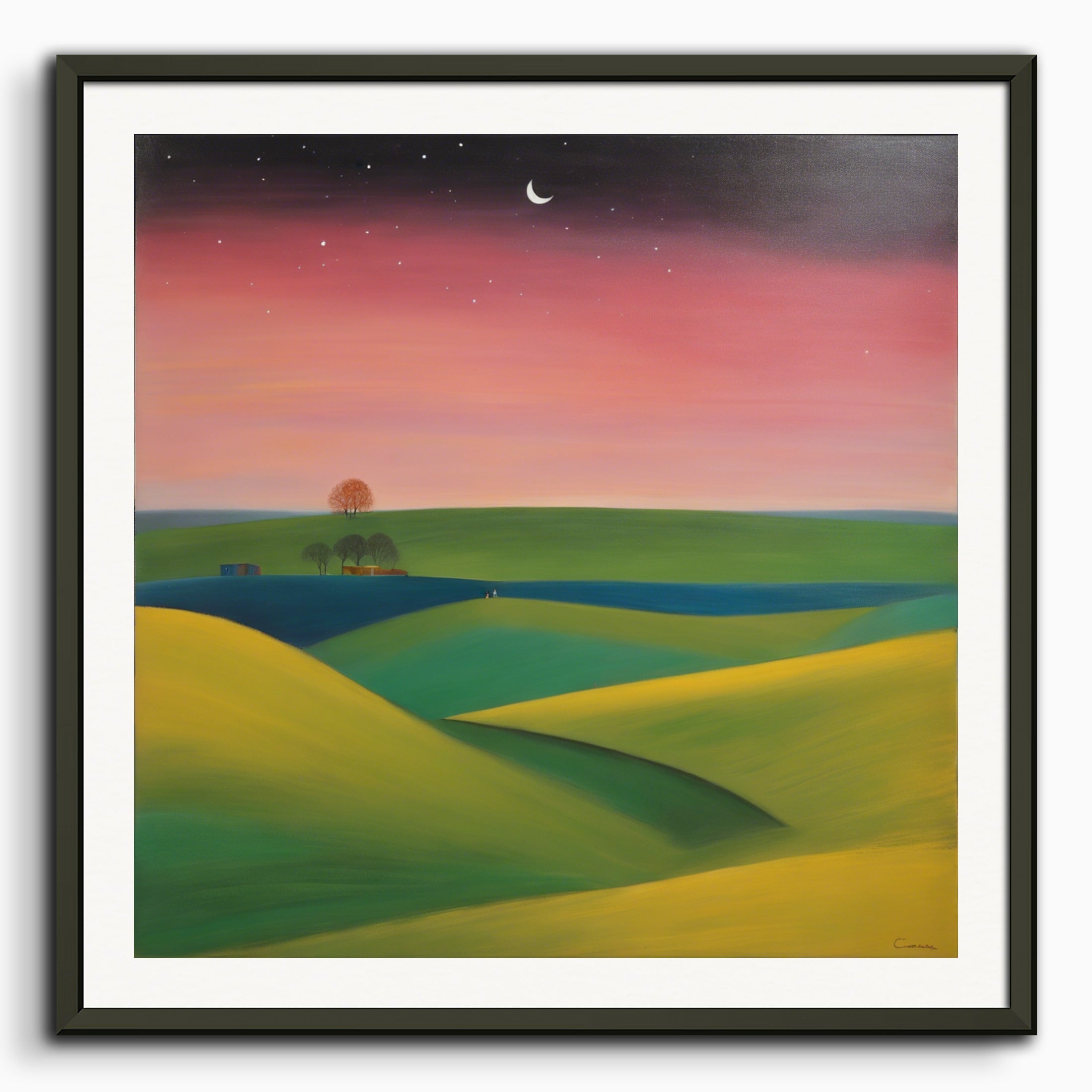 Poster: Scottish painting of abstract expressionism,