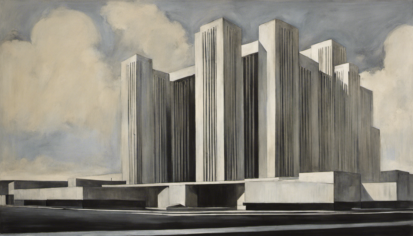 Portraits expressionnistes androgynes américains du début du XXème siècle, Architecture brutaliste - Affiche