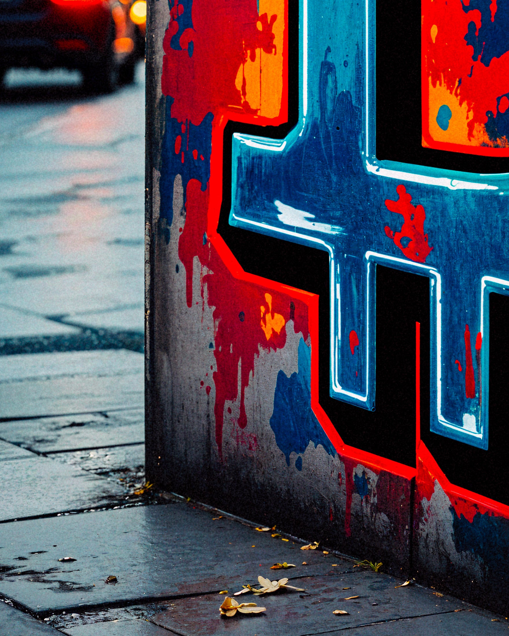 Bitcoin Street Art - Affiche