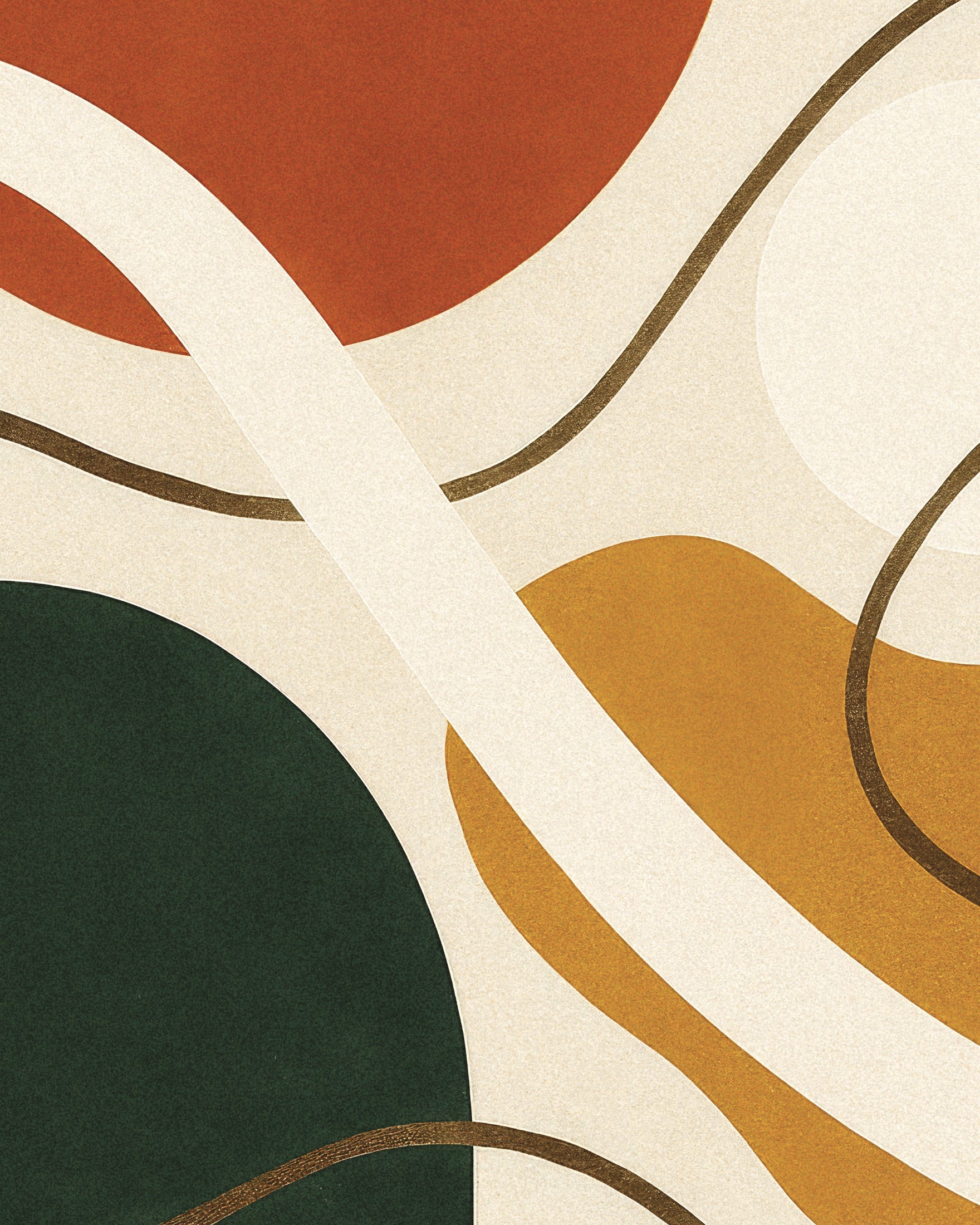 Inflexions 03 – composition abstraite - Affiche