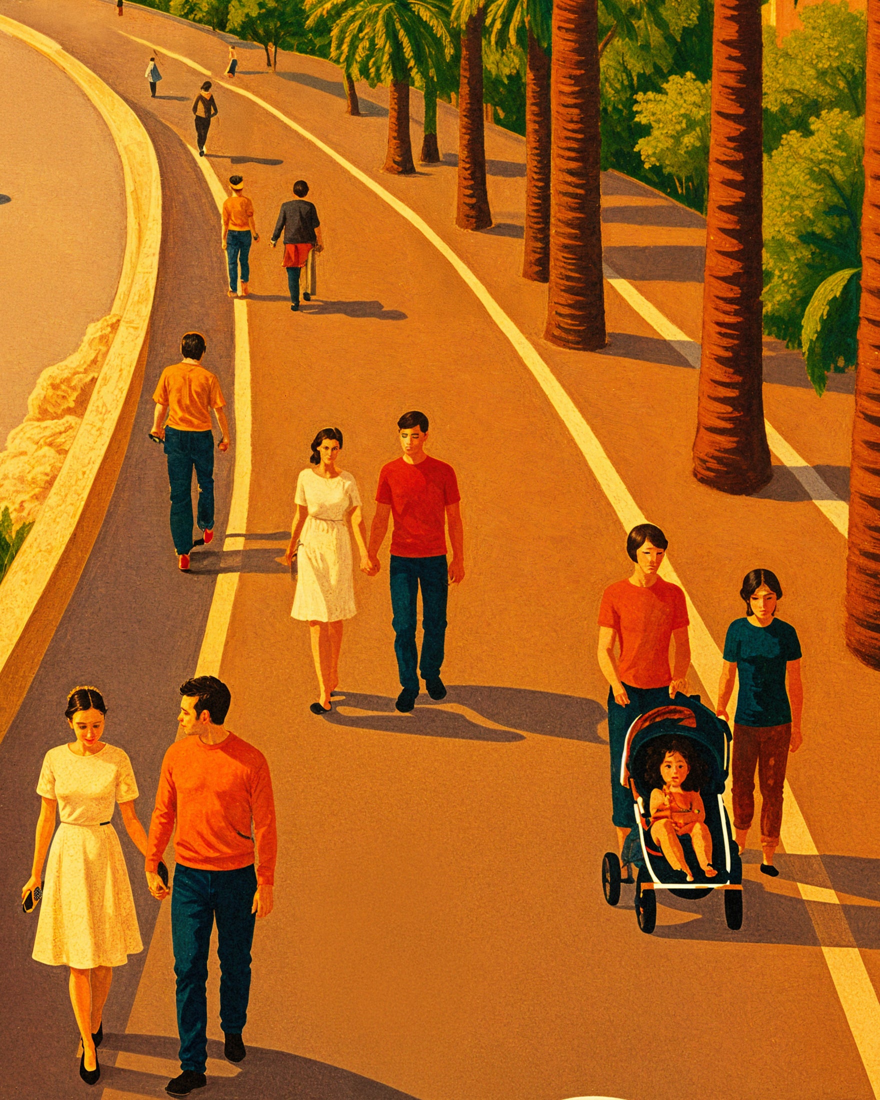 Promenade à Nice – Côte d'Azur - Affiche