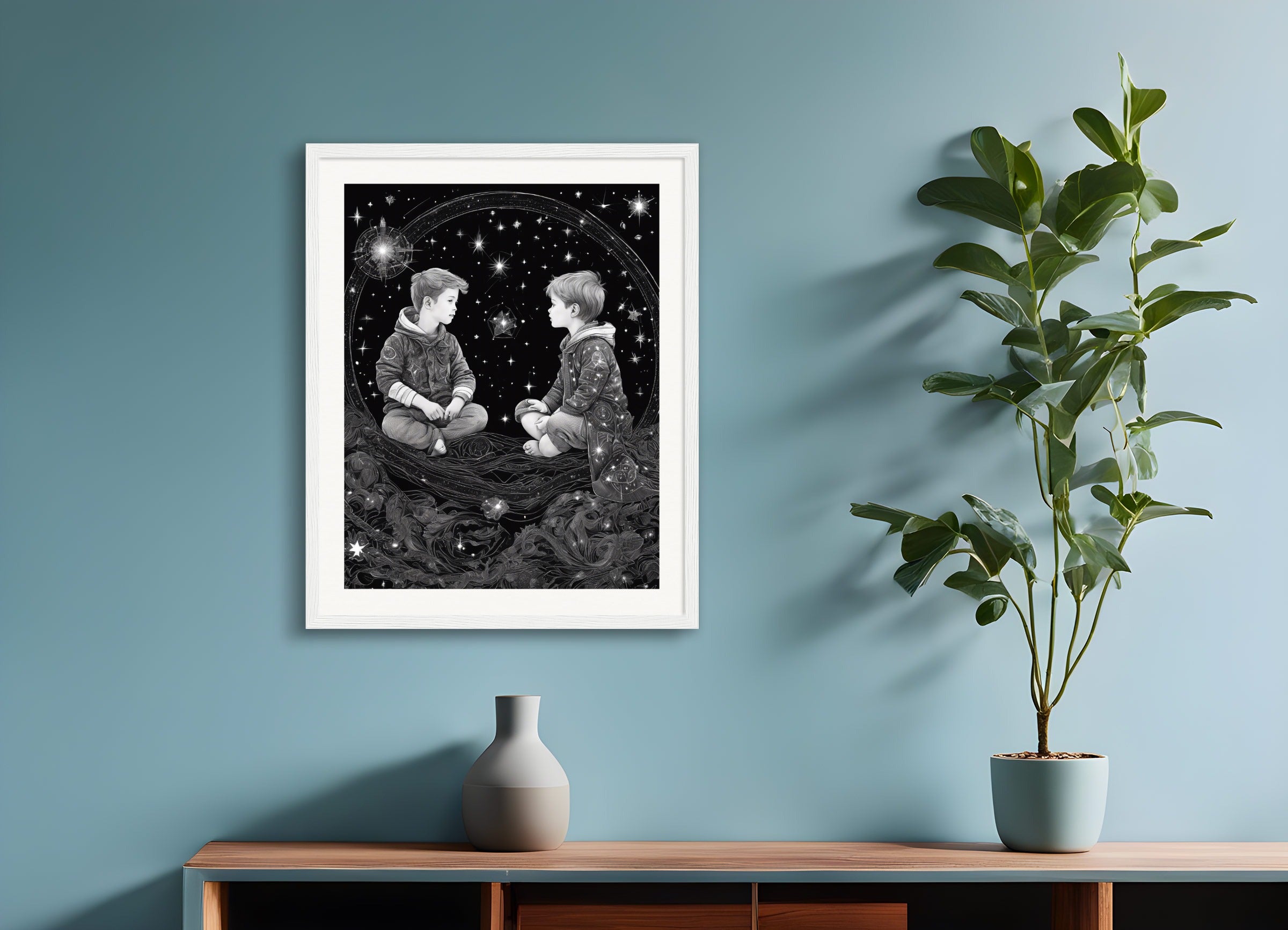 Poster with wood frame: ,