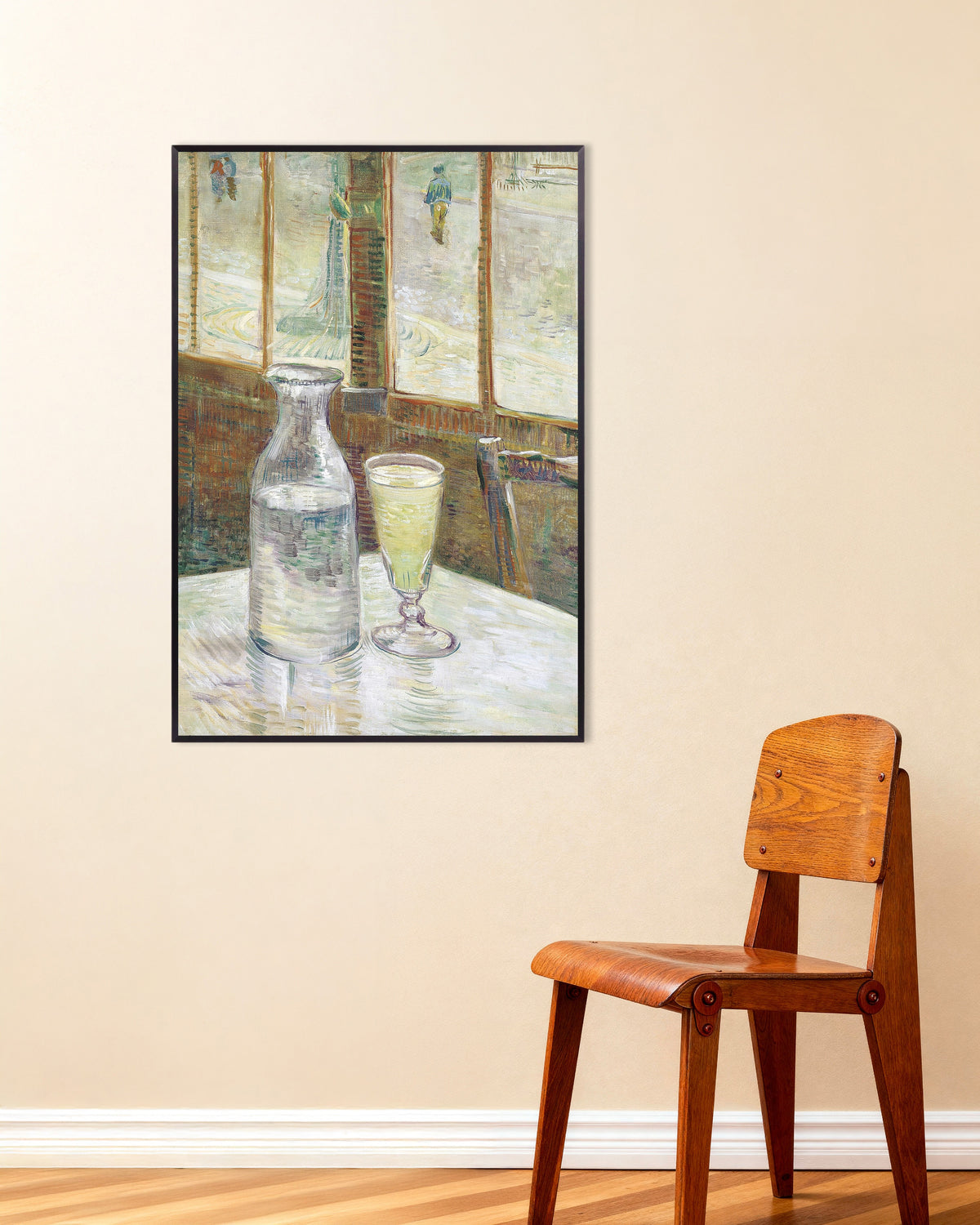 Poster de Table de café à l’absinthe (1887), de Vincent van Gogh, avec cadre métallique