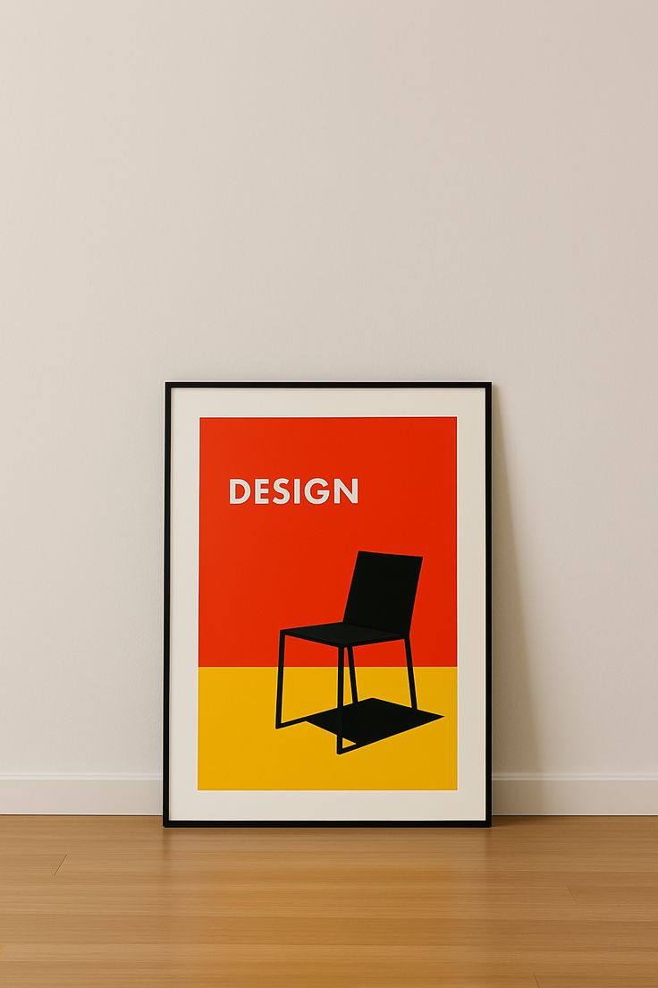 Affiche design, chaise
