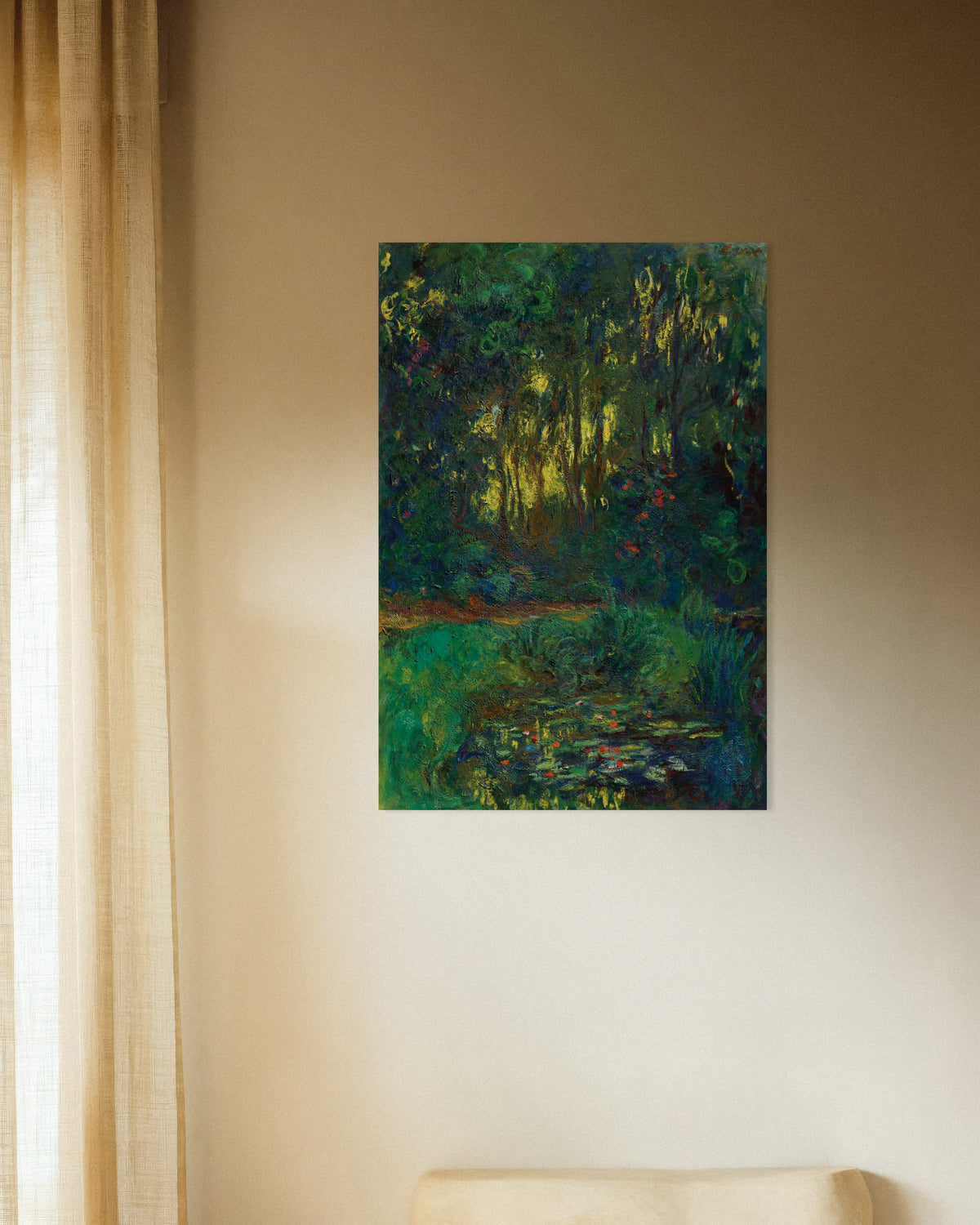 Affiche Coin du bassin aux nymphéas (1918–1919) de Claude Monet
