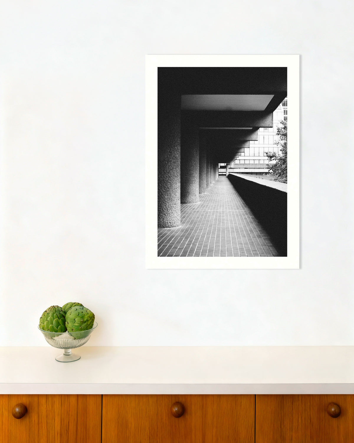 Affiche « Passage couvert aux piliers bruts »