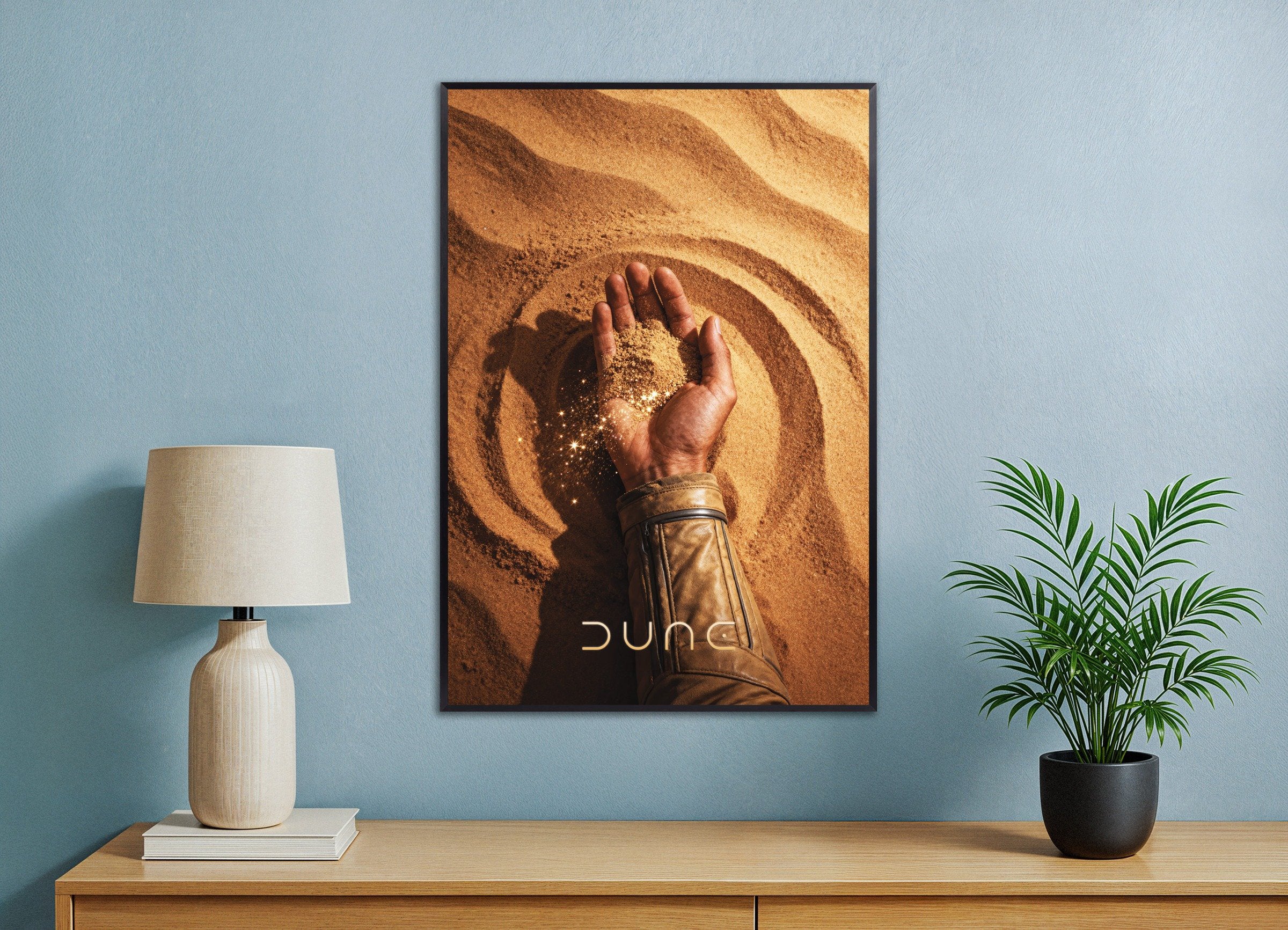 Poster Main de Désert, Dune, Affiche d'Art Sable Sci-Fi