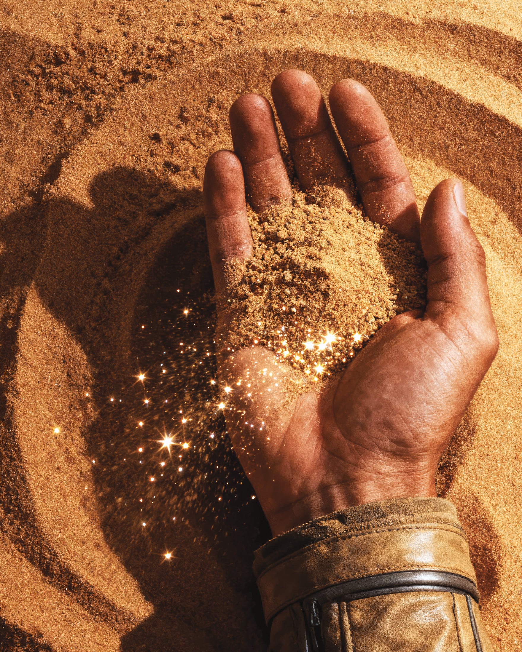 Poster Main de Désert, Dune, Affiche d'Art Sable Sci-Fi