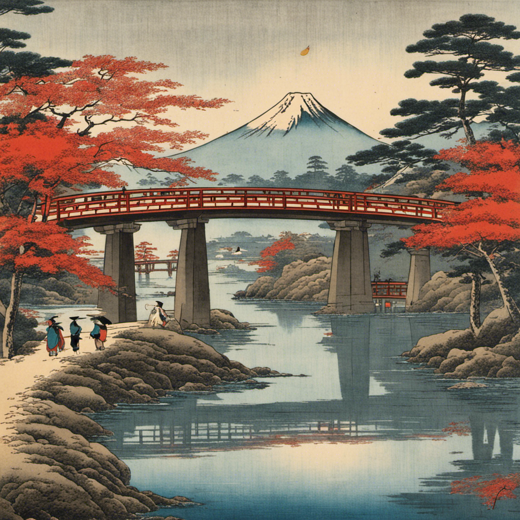Atmosphère Hiroshige, Mont Fuji - Affiche