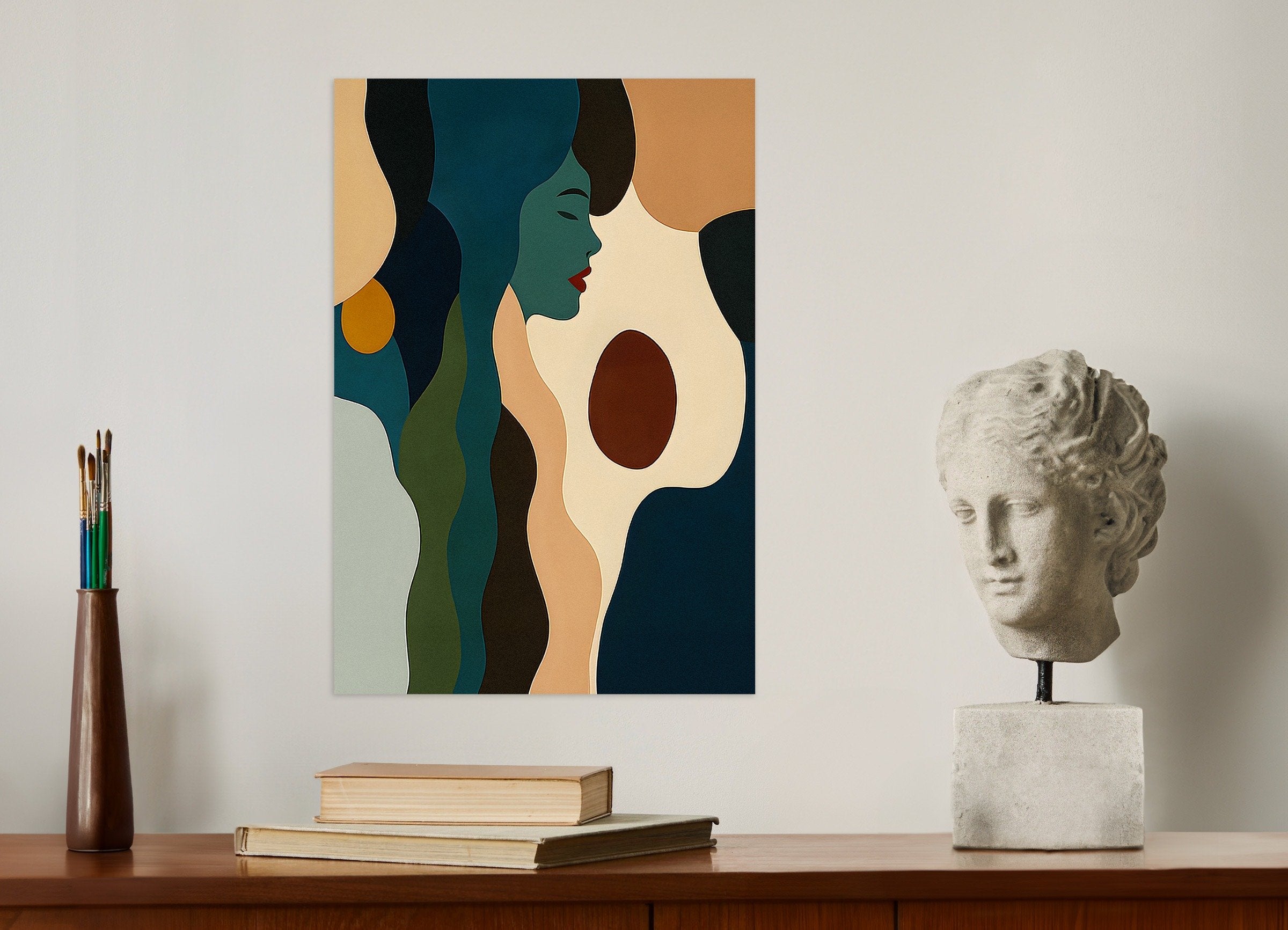 Poster of Face of Autumn - Abstract Shapes