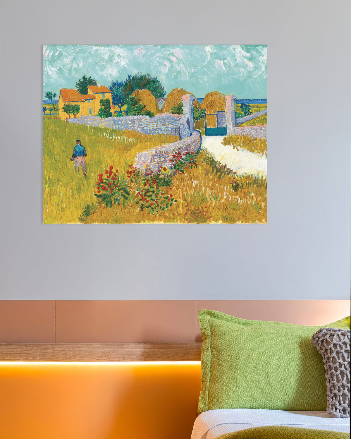 Poster de Ferme en Provence (1888) de Vincent van Gogh