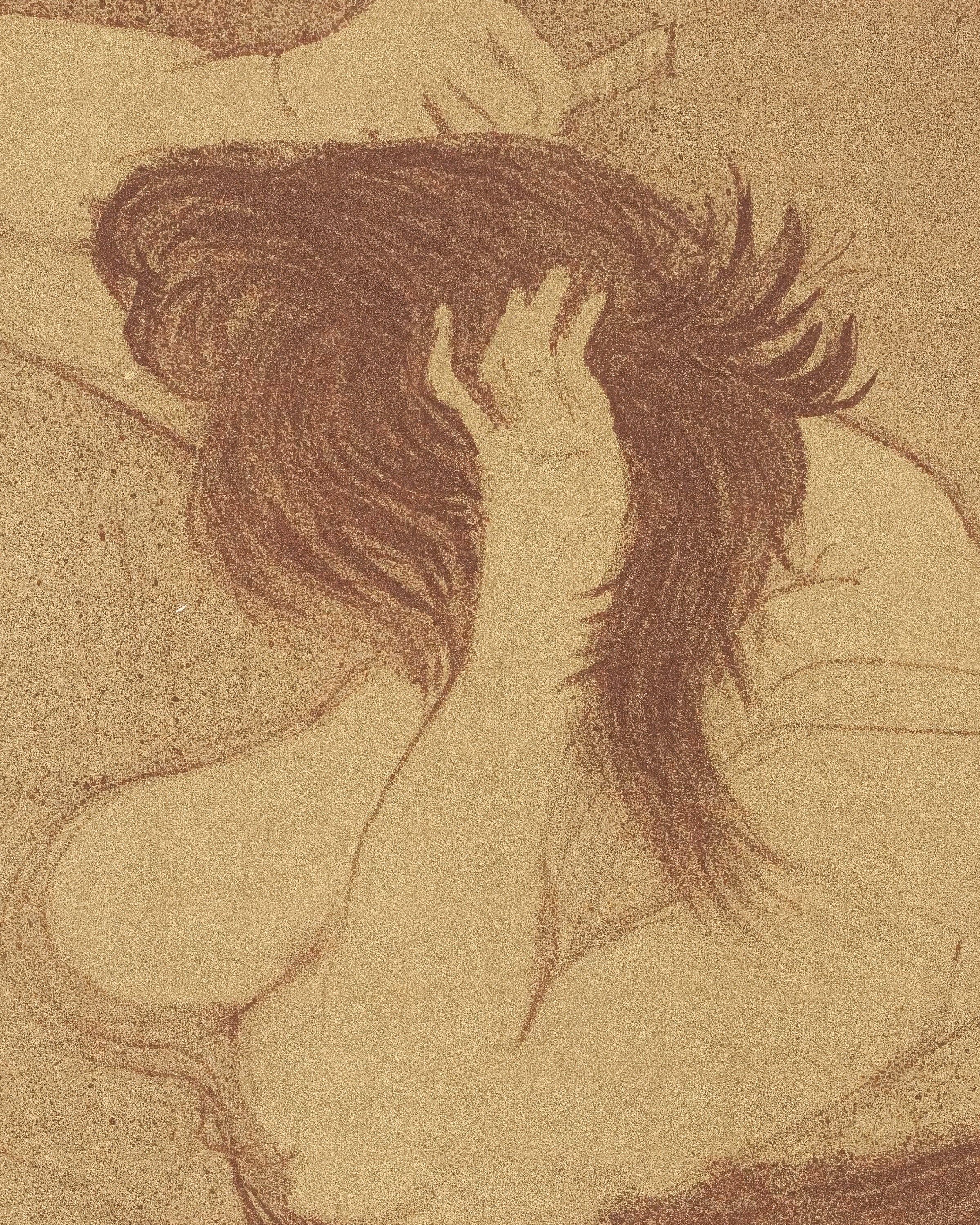 Femme qui se peigne (1896) par Henri de Toulouse-Lautrec Poster