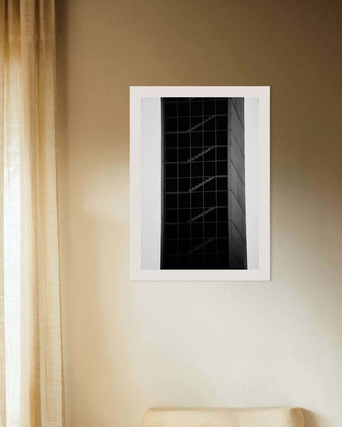 Affiche « Tour d’escalier en verre »