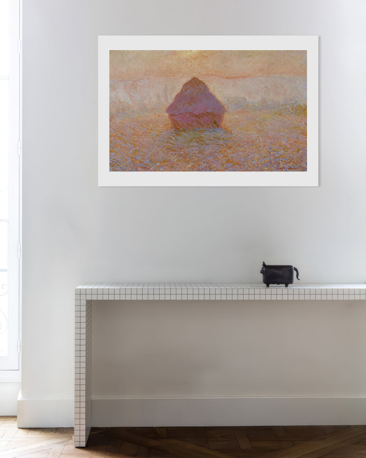 Affiche Meule, soleil dans la brume (1891) de Claude Monet