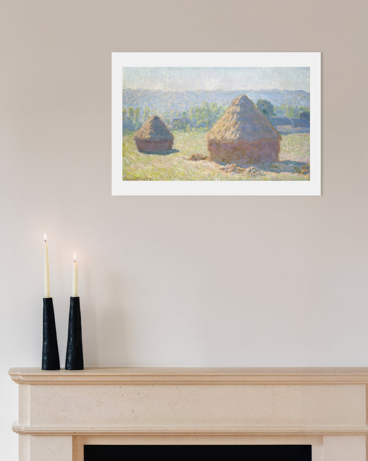 Affiche Meules, fin de l'été (1891) de Claude Monet