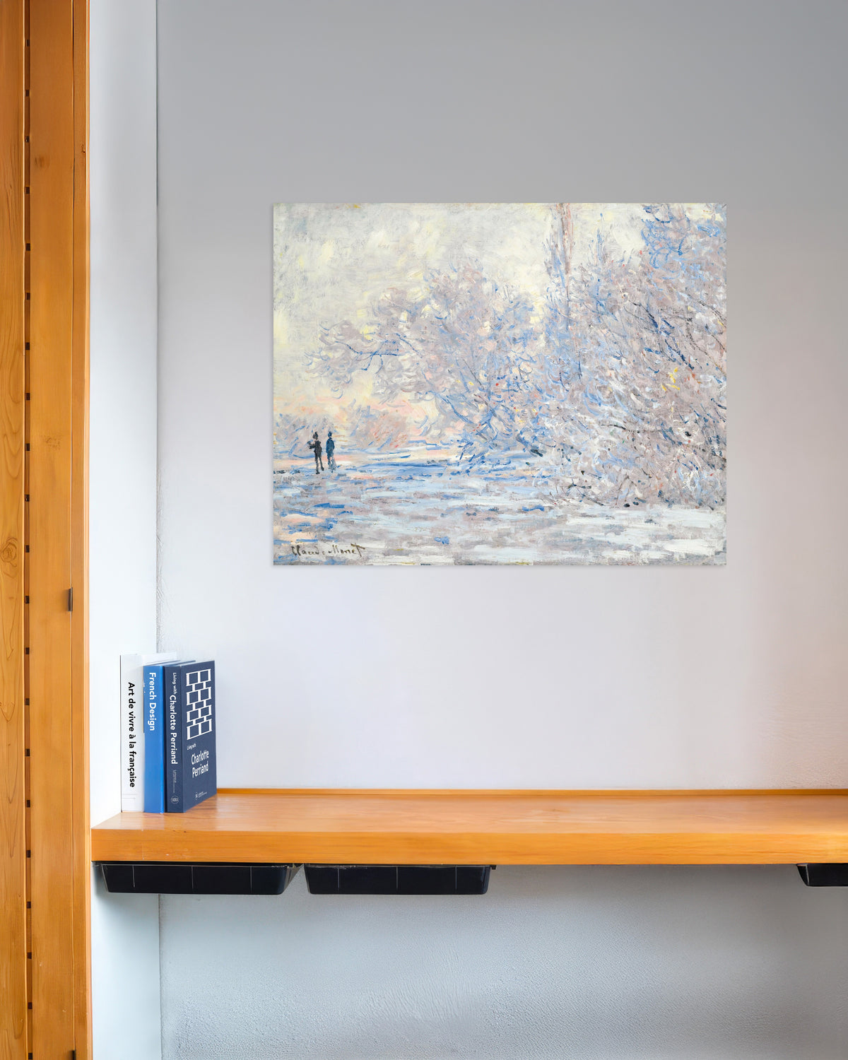 Affiche Le Givre à Giverny (1885) de Claude Monet