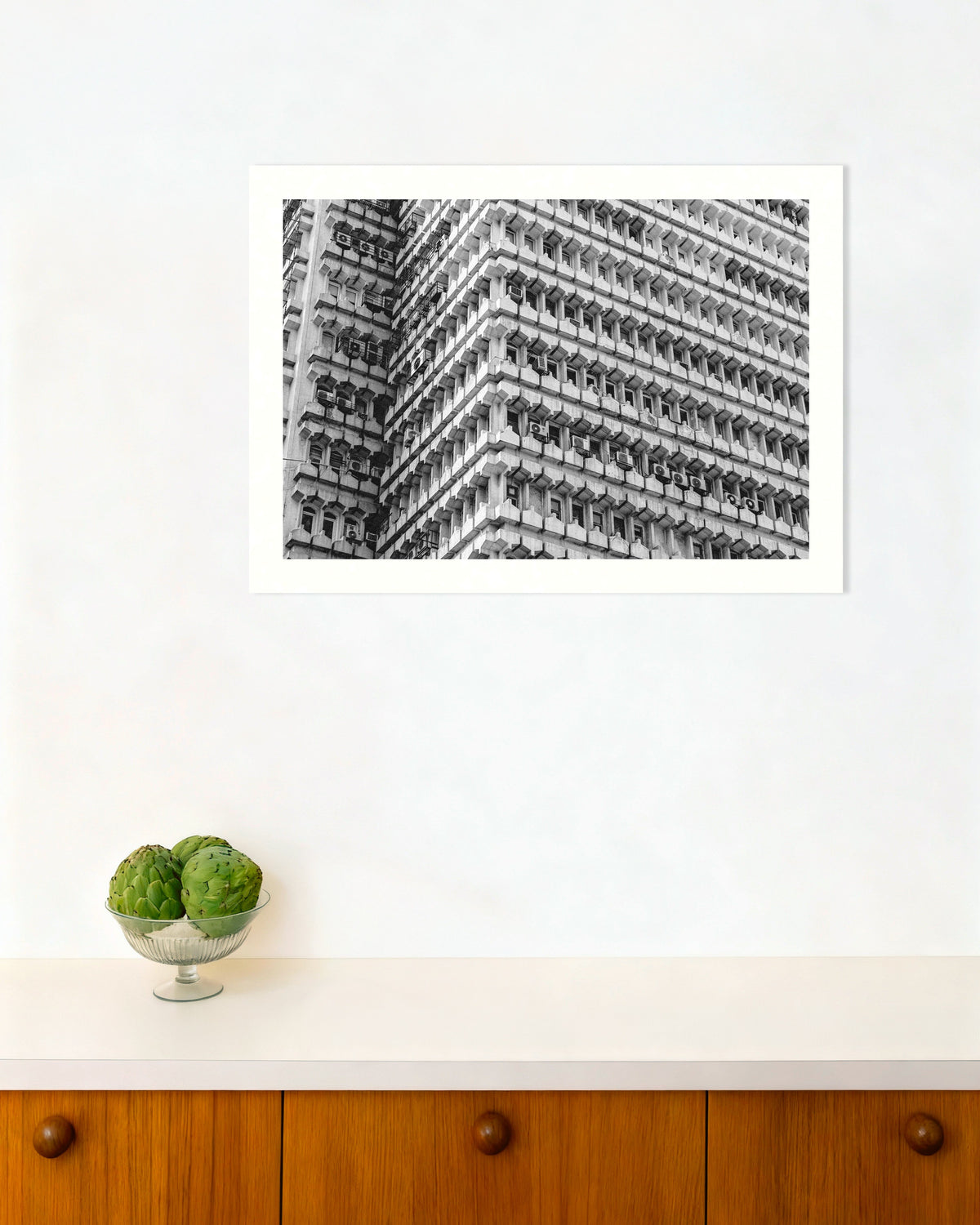 Affiche « Façade de bureaux en nid d’abeille »