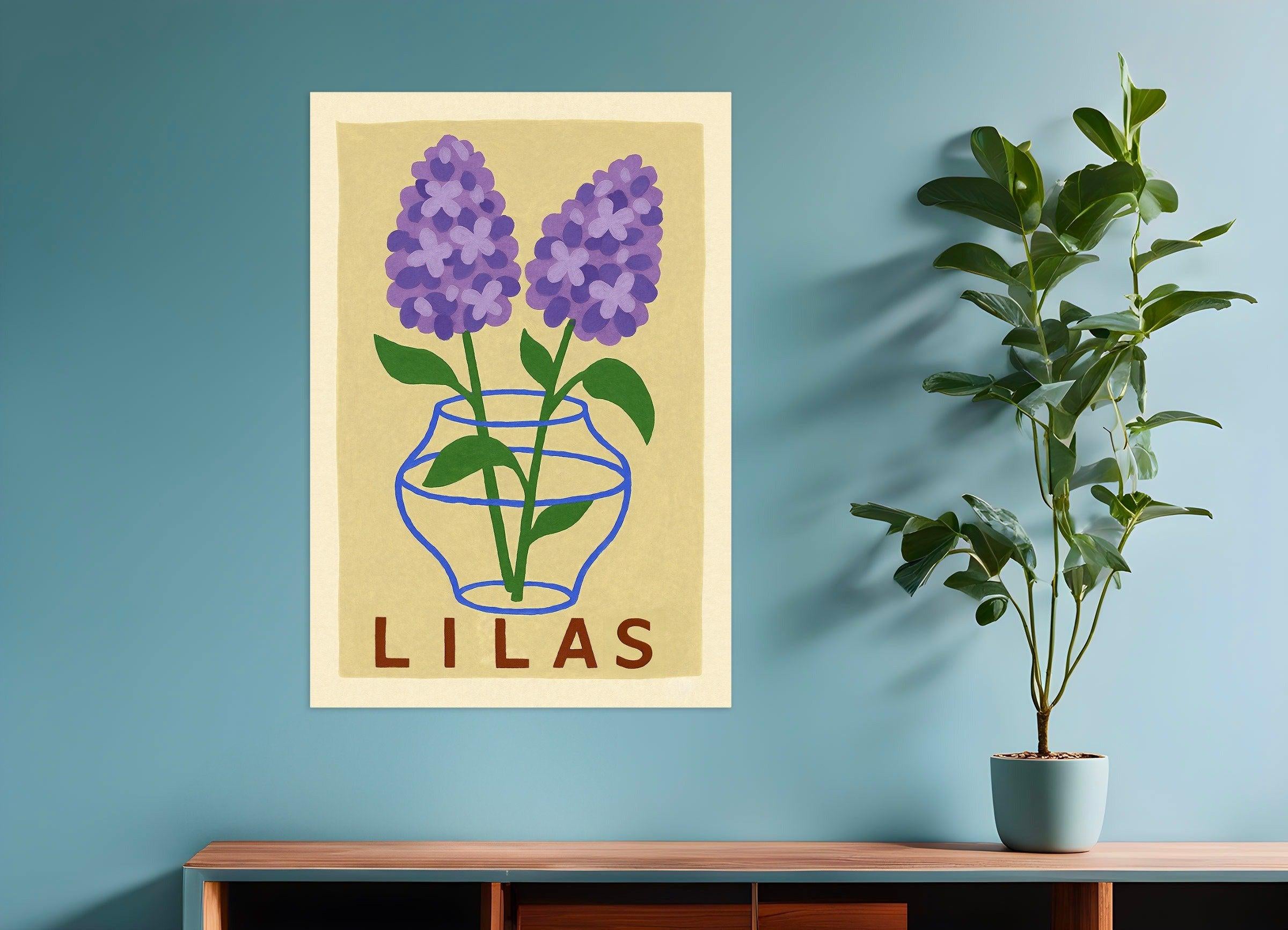 Fleurs de Lilas - Affiche