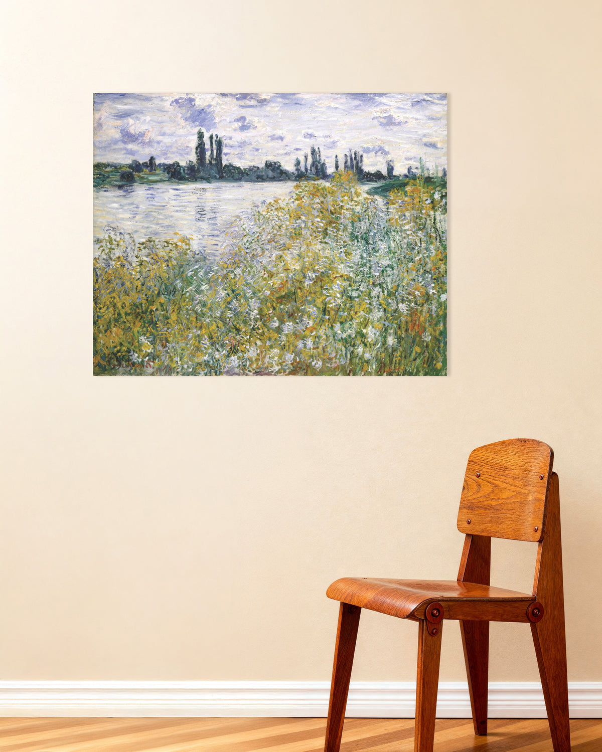 Affiche L'Île aux Fleurs près de Vétheuil (1880) de Claude Monet