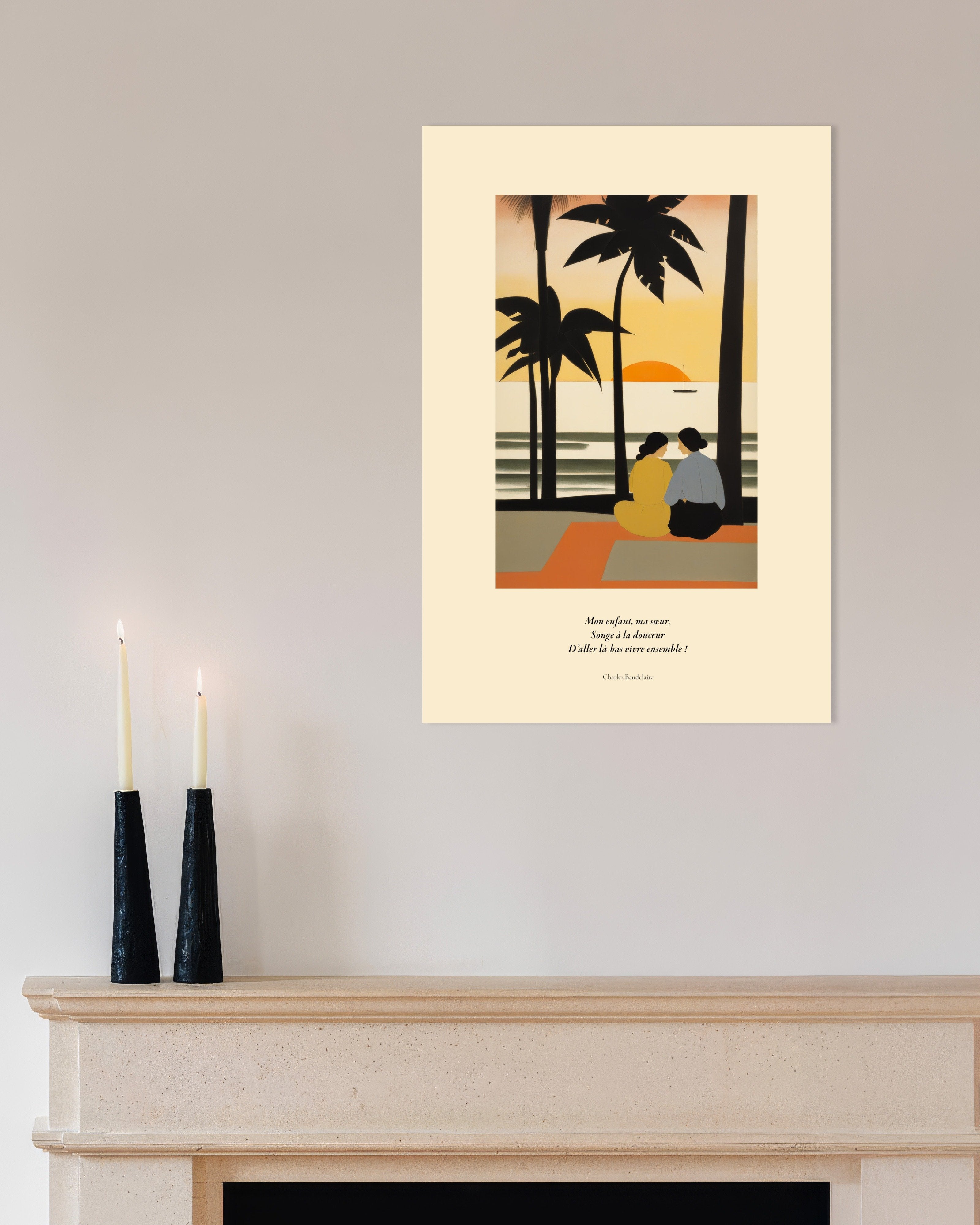 Poster of Invitation to sweetness, Baudelaire - Poster, french