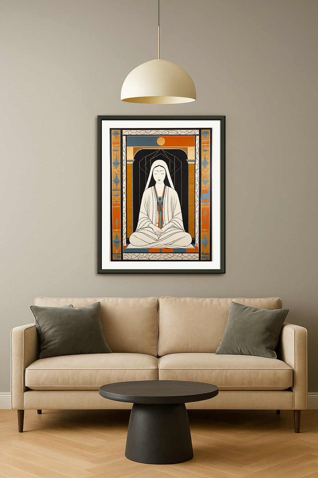 Peinture américaine contemporaine onirique et transcendante - Affiche