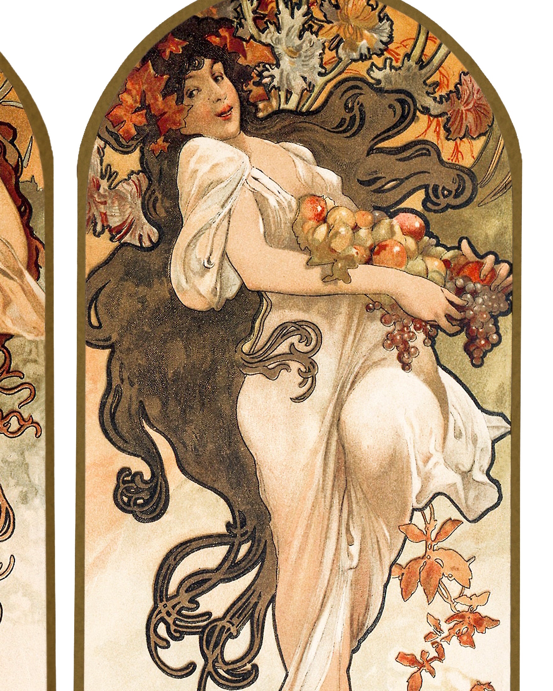 Alfons Mucha - Les Saisons (1897) - Affiche
