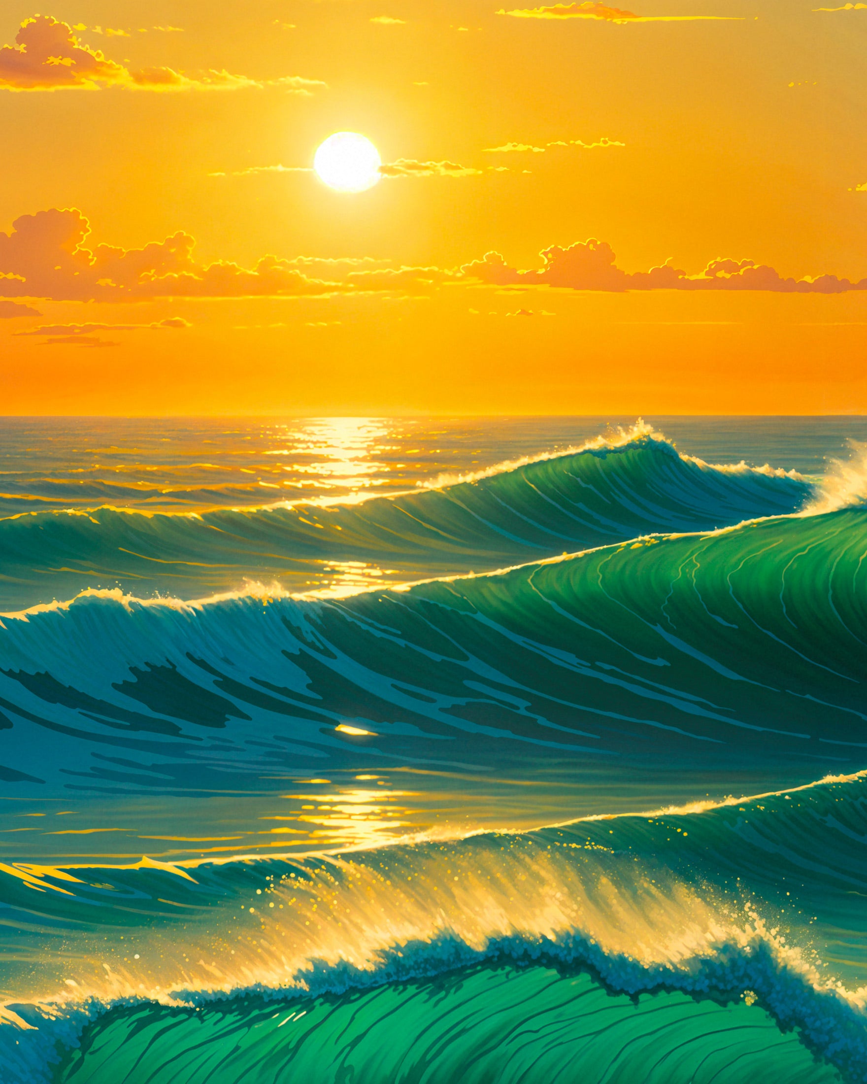 Poster Océan, tableau