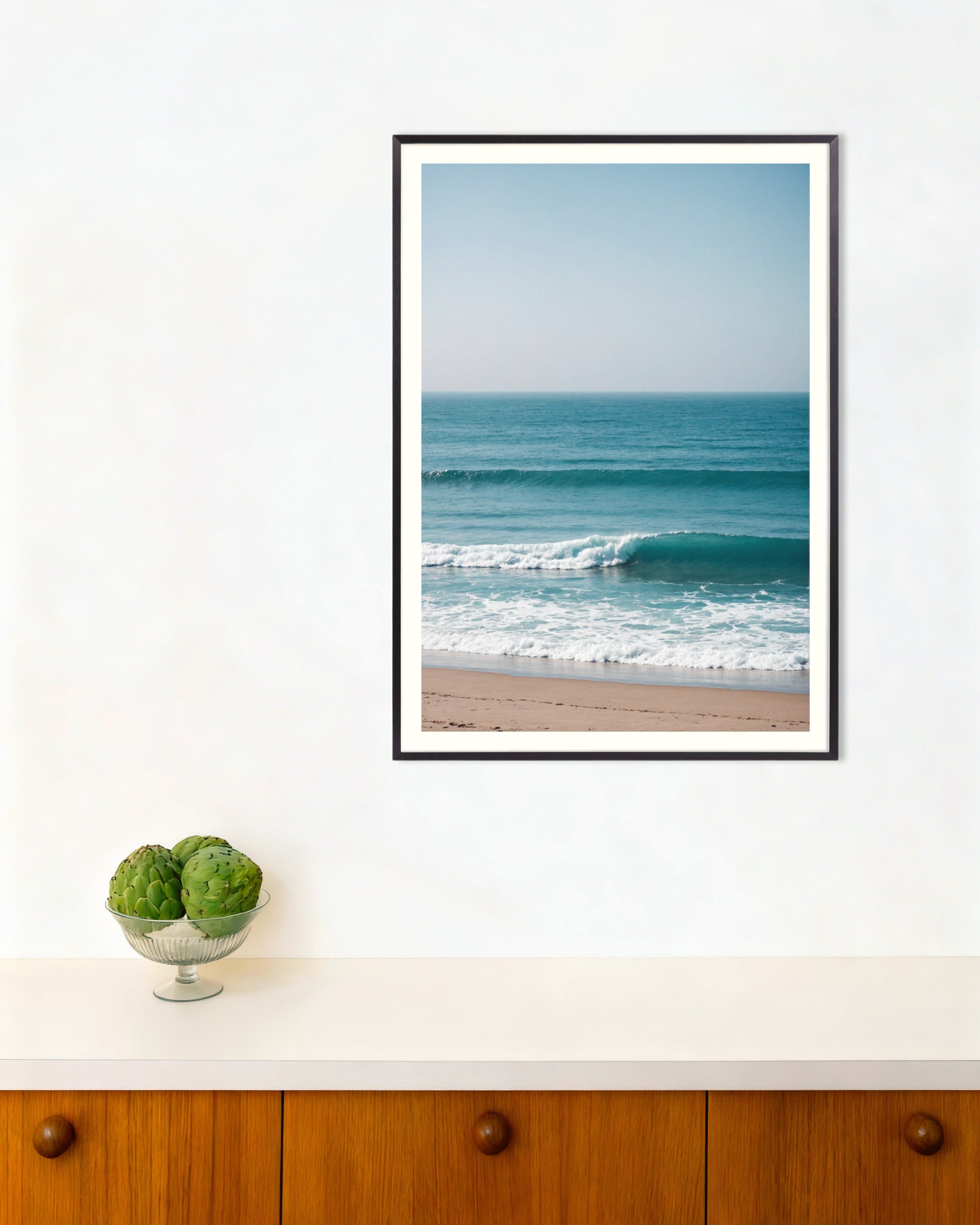 Poster of Ocean shores - Poster, with metal frame
