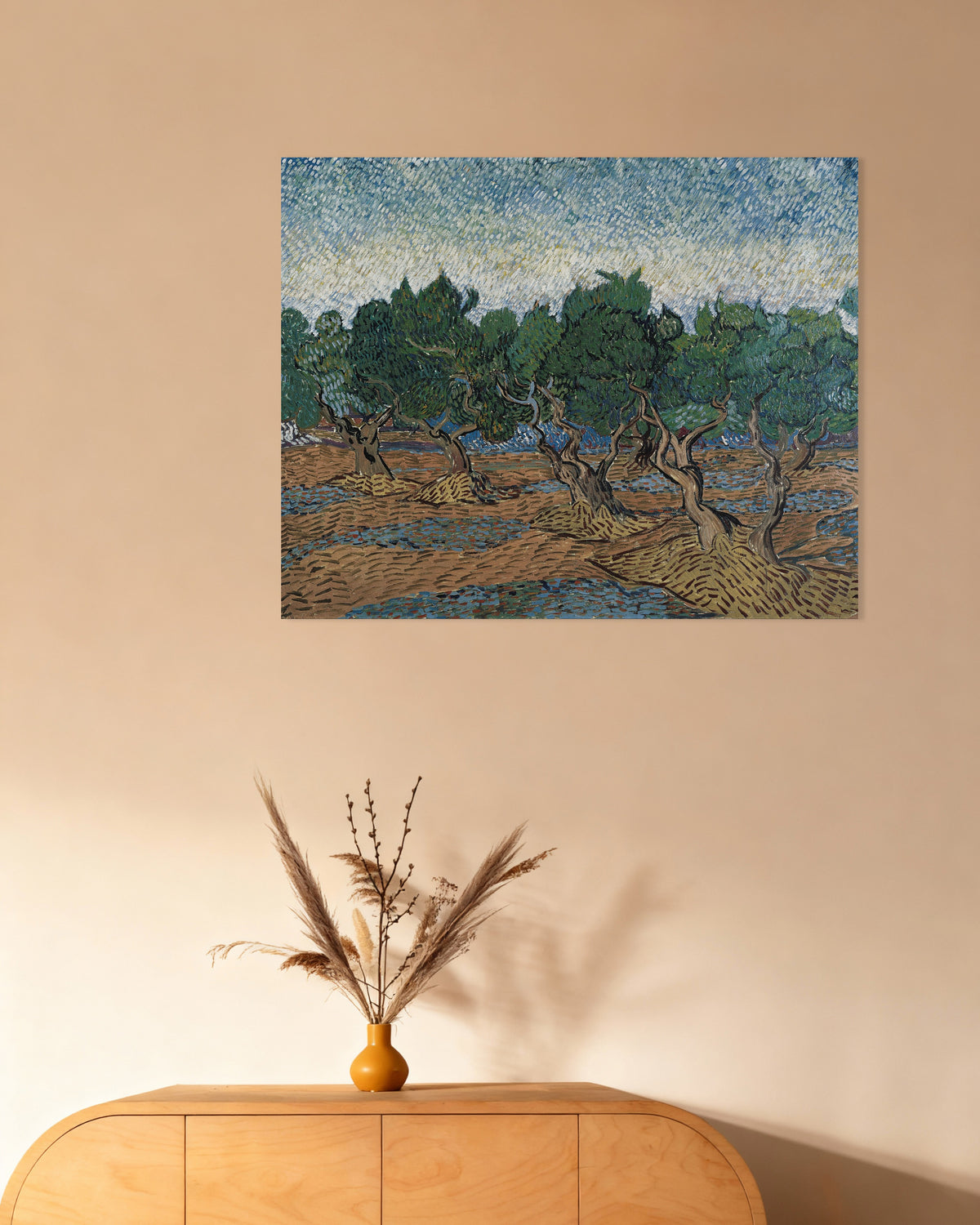 Poster représentant Oliveraie (1889) de Vincent van Gogh