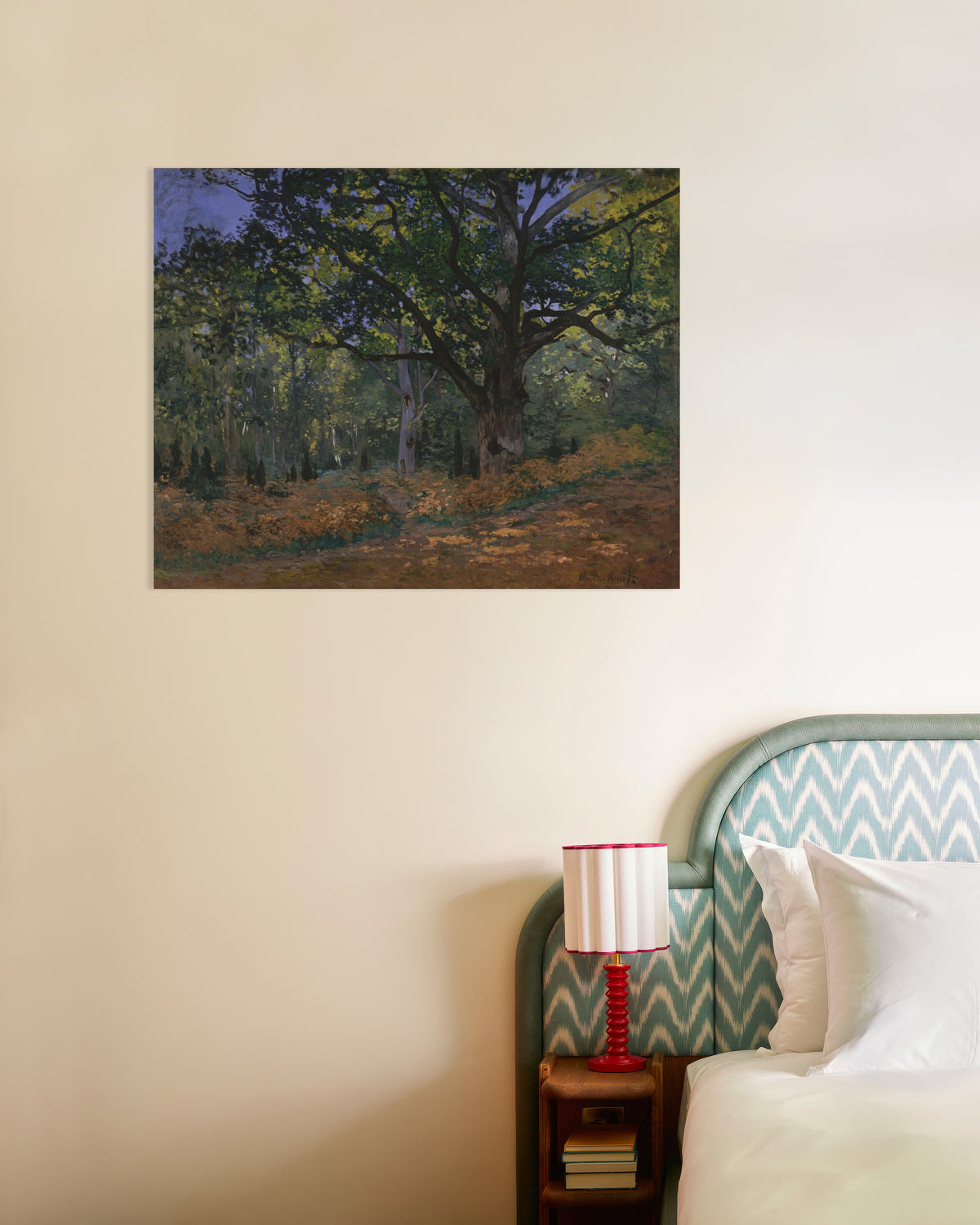 Affiche Le Chêne de Bodmer, forêt de Fontainebleau (1865) de Claude Monet