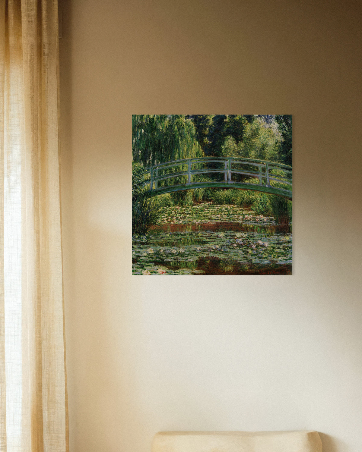 Affiche Le Pont japonais et le bassin aux nymphéas, Giverny (1899) de Claude Monet