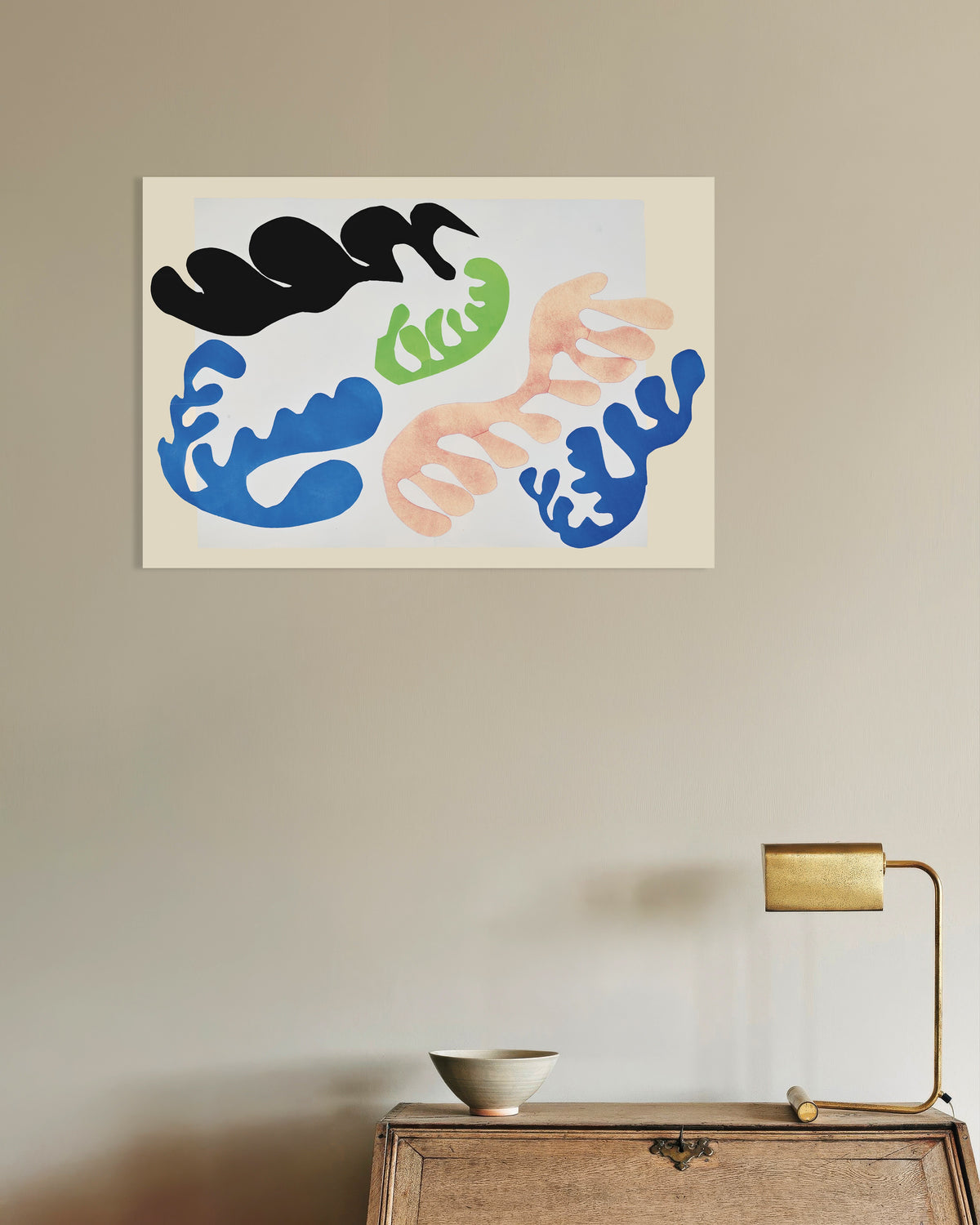 Poster de « Le Lagon en bleu et corail (Jazz, 1947) de Henri Matisse »