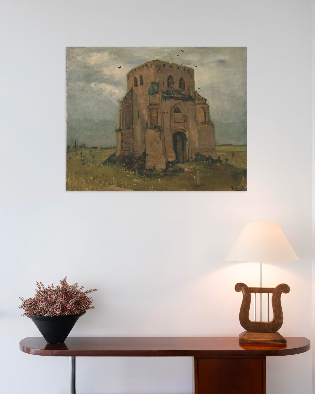 Poster Le Vieux Clocher de Nuenen (1885) de Vincent van Gogh