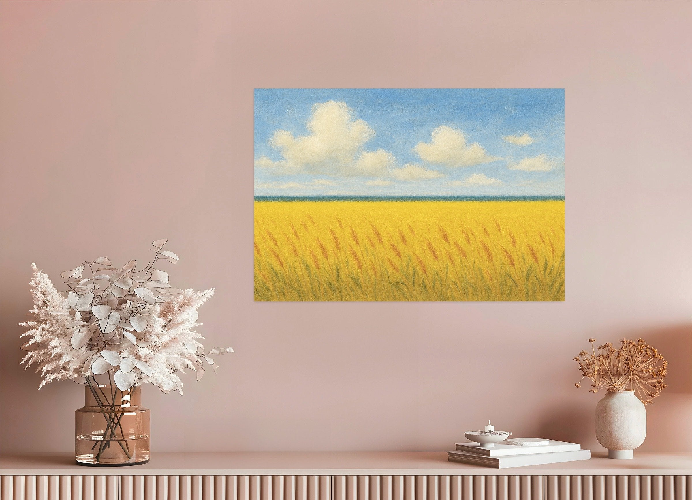Poster of Ukraine poster - Wheat field and blue sky