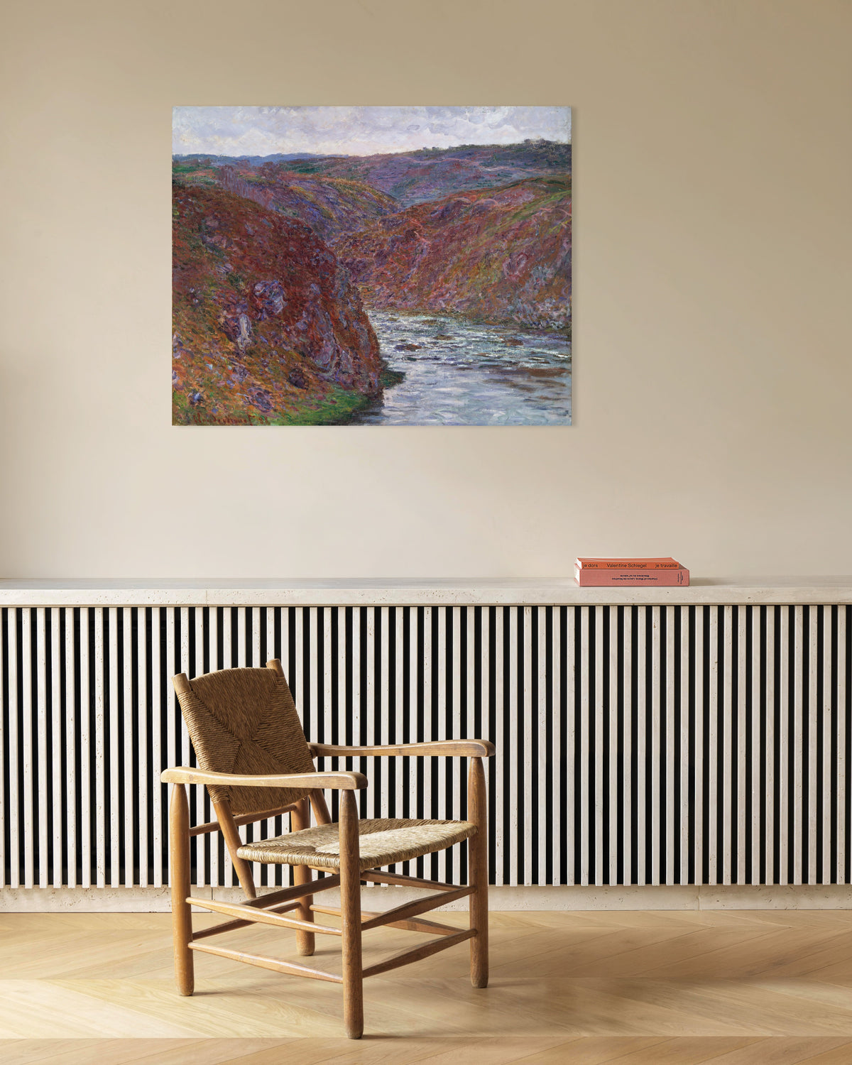 Affiche La Vallée de la Creuse, temps gris (1889) de Claude Monet
