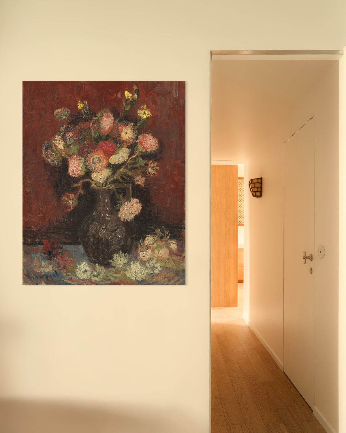 Poster de Vase avec asters de Chine et glaïeuls (1886), de Vincent van Gogh