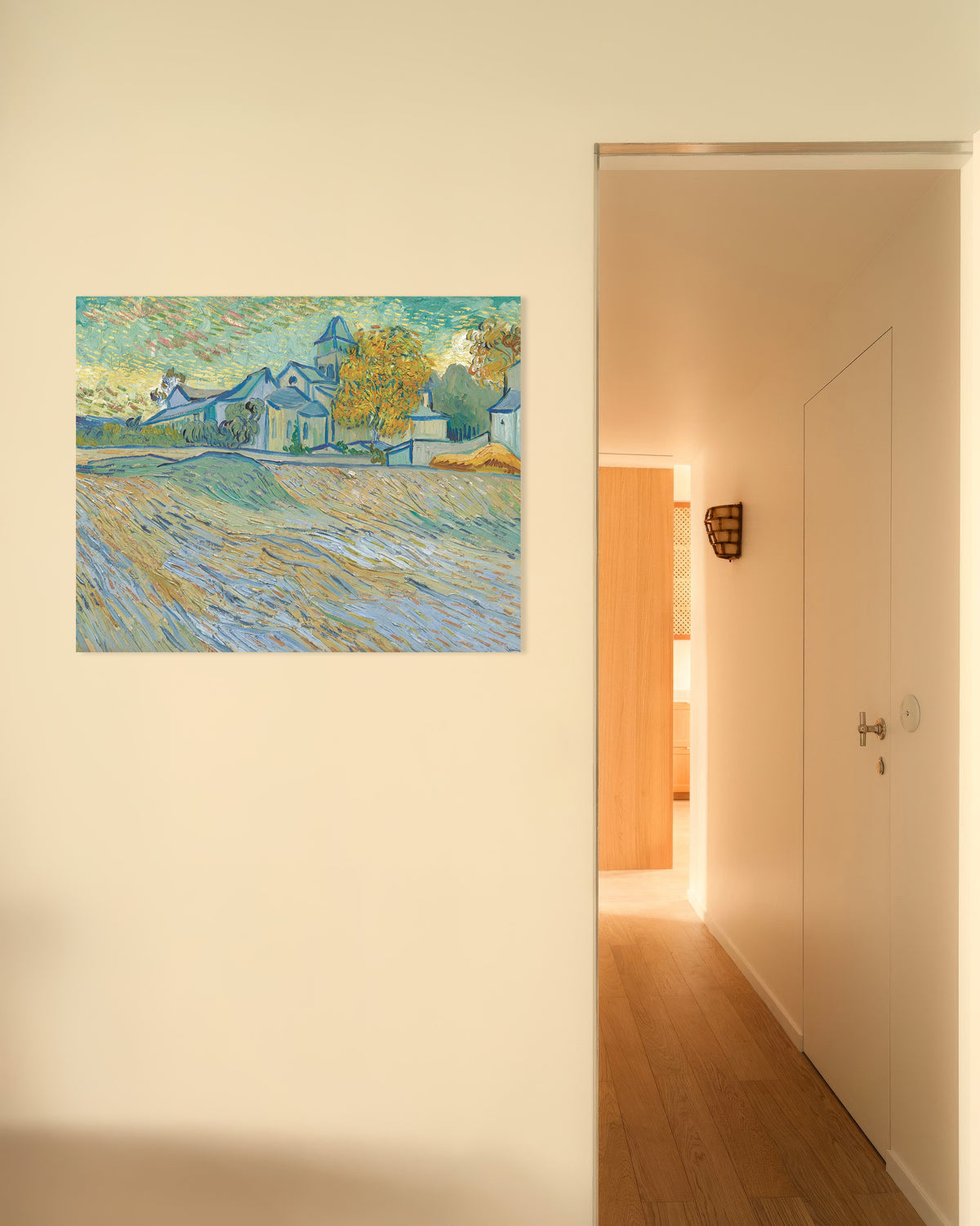 Poster de Vue de l’asile et de la chapelle de Saint-Rémy (1889) de Vincent van Gogh