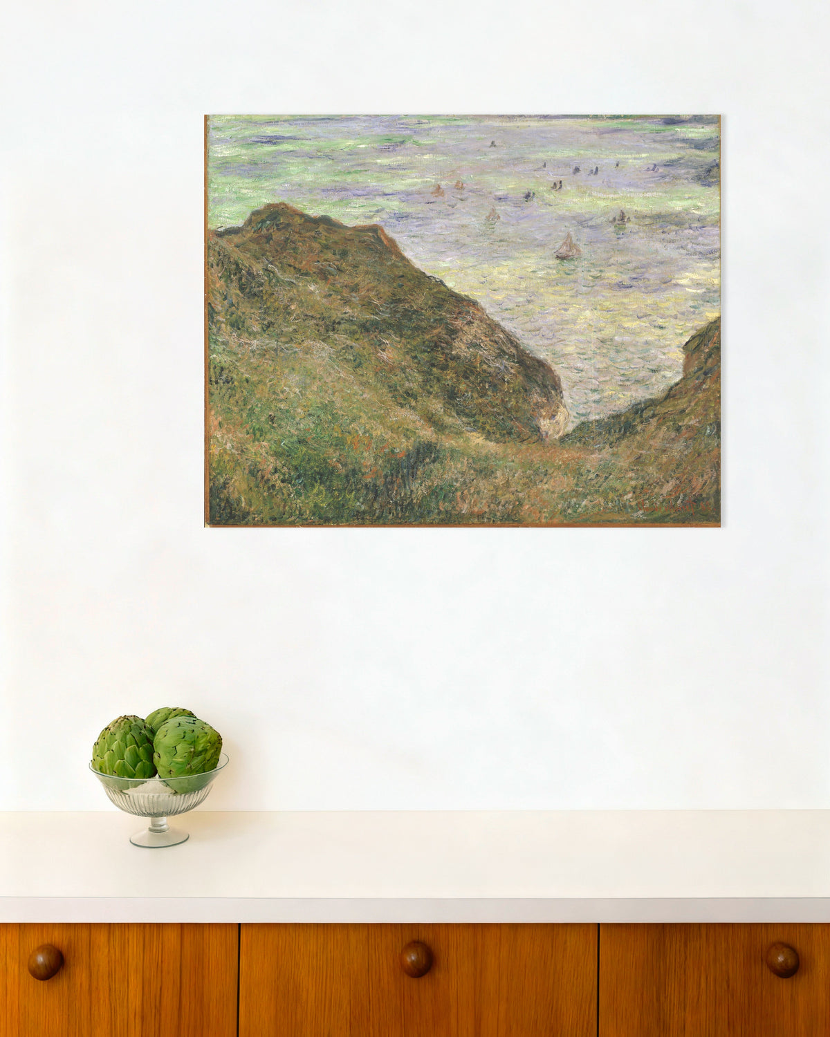 Affiche Vue sur la mer (1882) de Claude Monet