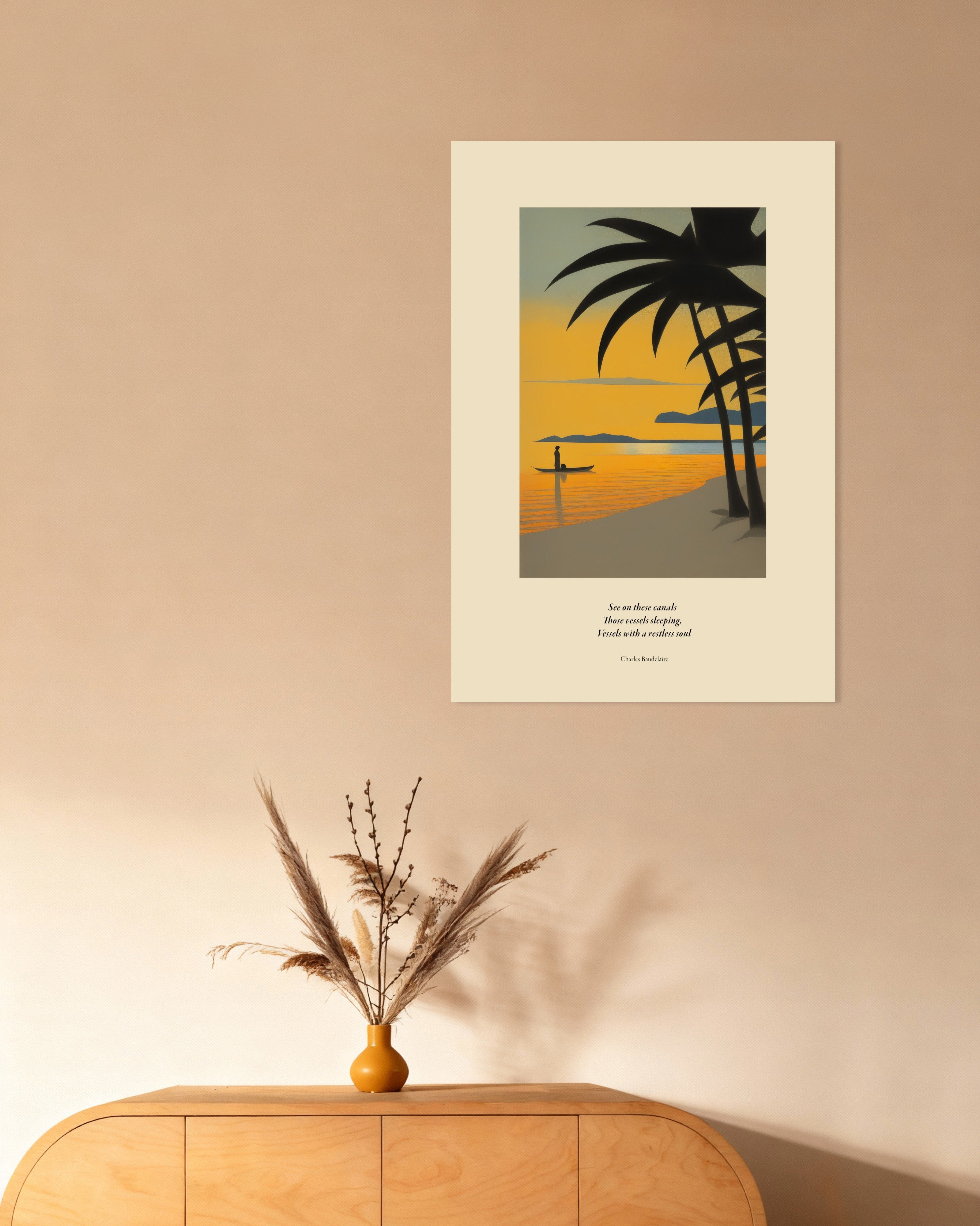 Poster of Wandering ships, Baudelaire