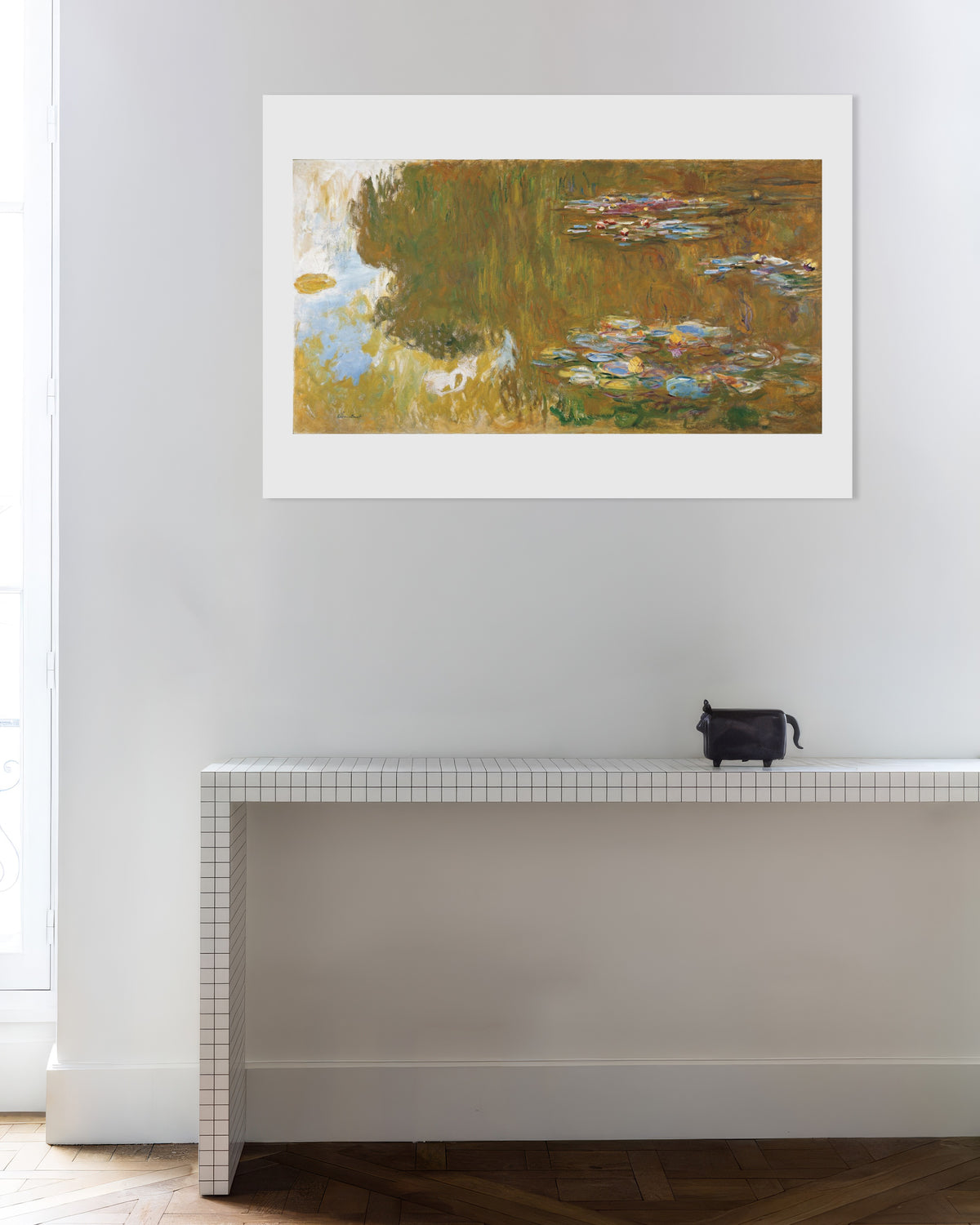 Affiche Le Bassin aux nymphéas, reflets de saule (vers 1917–1919) de Claude Monet