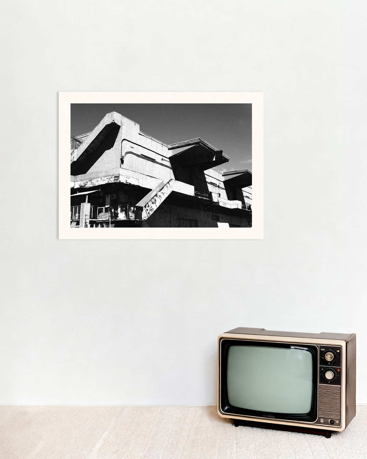 Affiche « Pavillon en béton patiné »